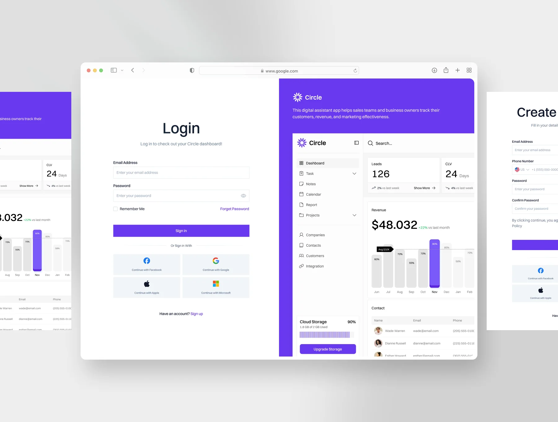 Authentication UI Kit – Web & Mobile 3