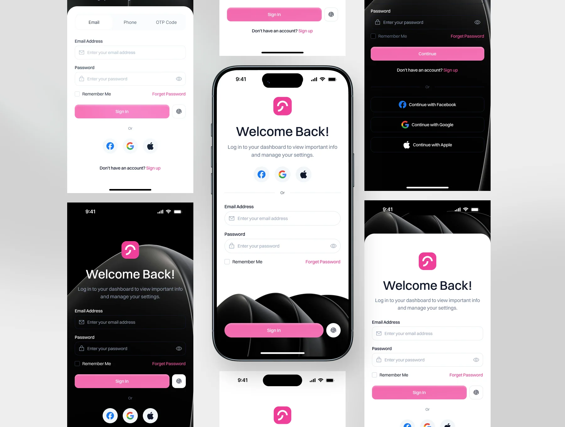 Authentication UI Kit – Web & Mobile 4