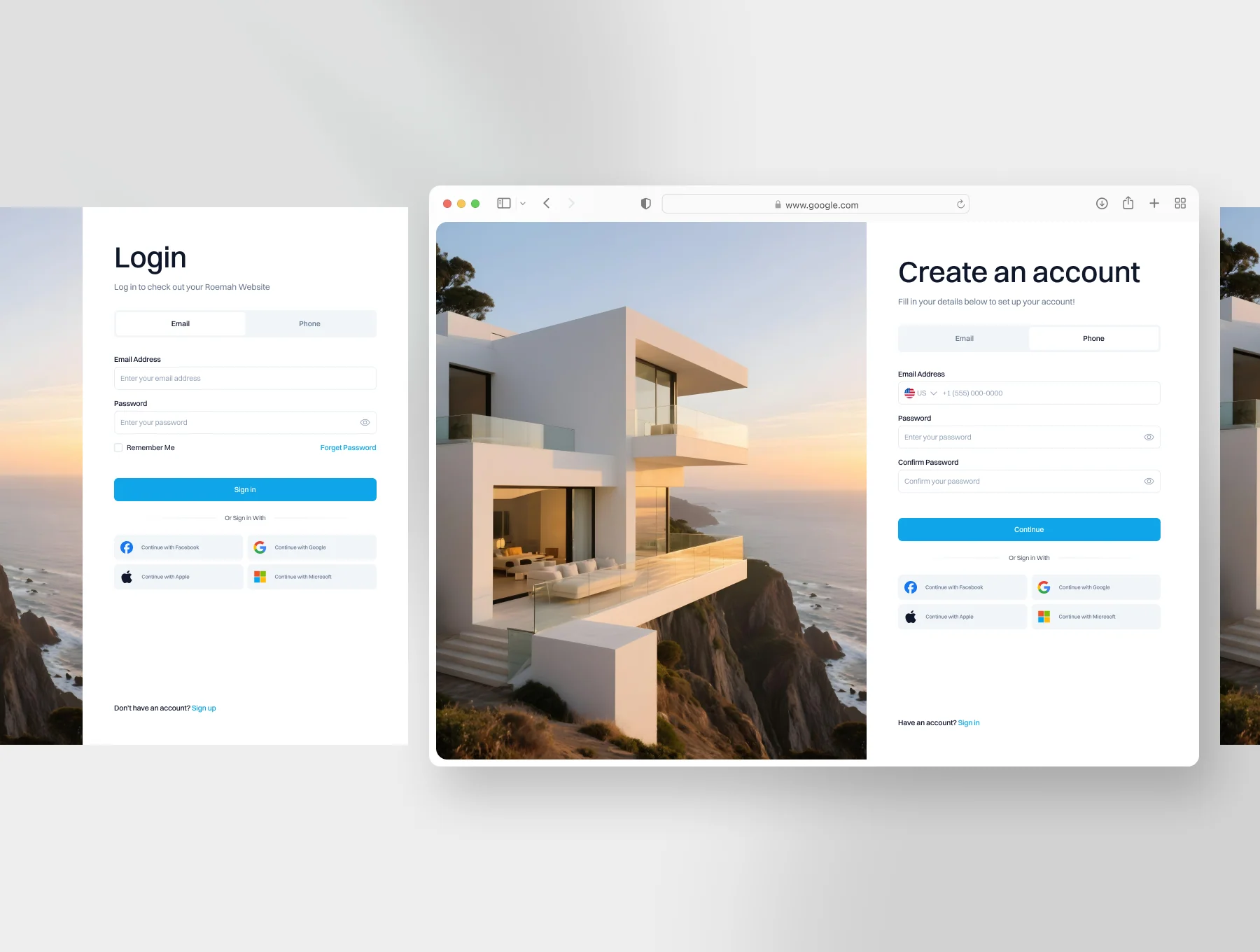 Authentication UI Kit – Web & Mobile 5