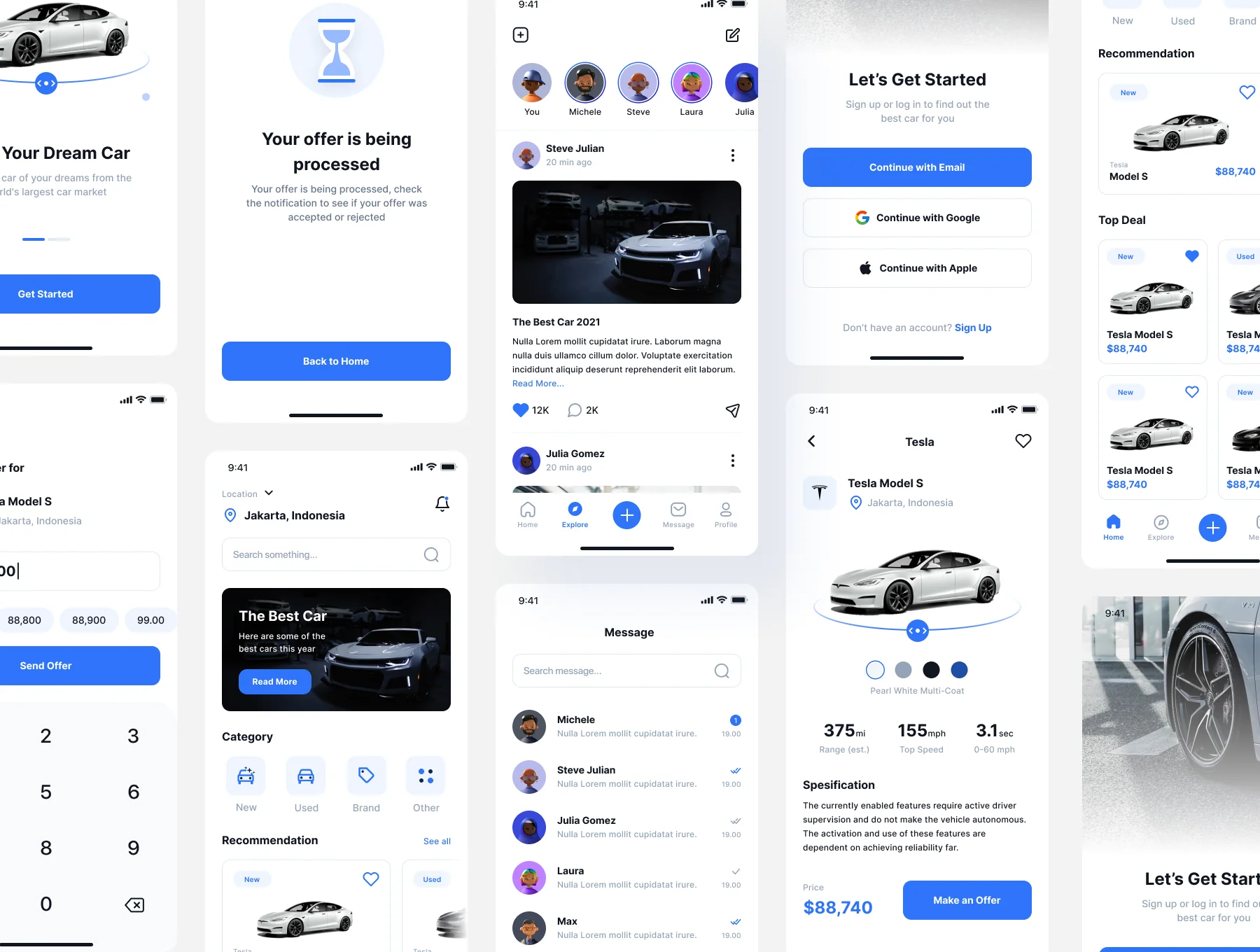 Autocar - Car Marketplace App UI Kit 2
