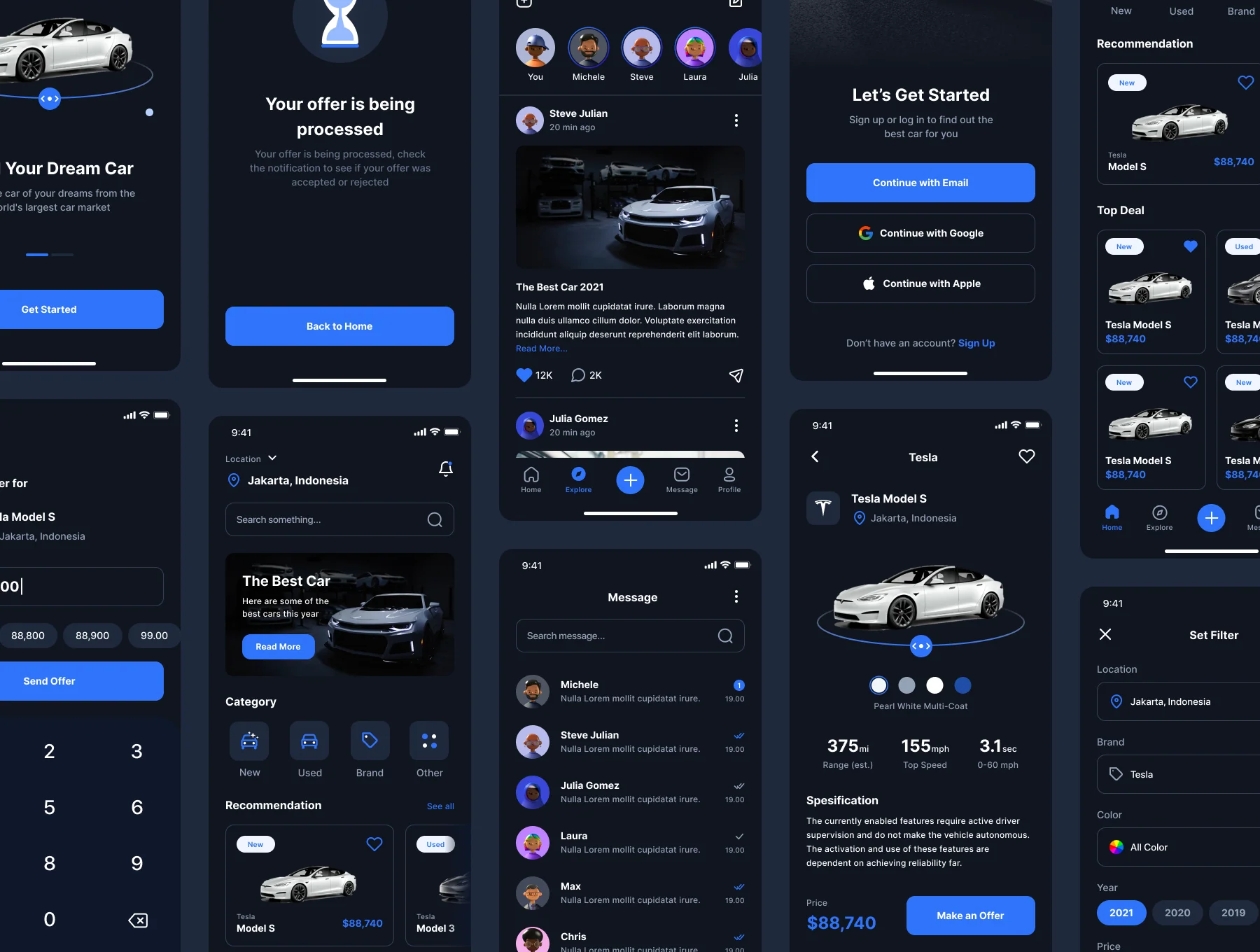 Autocar - Car Marketplace App UI Kit 5
