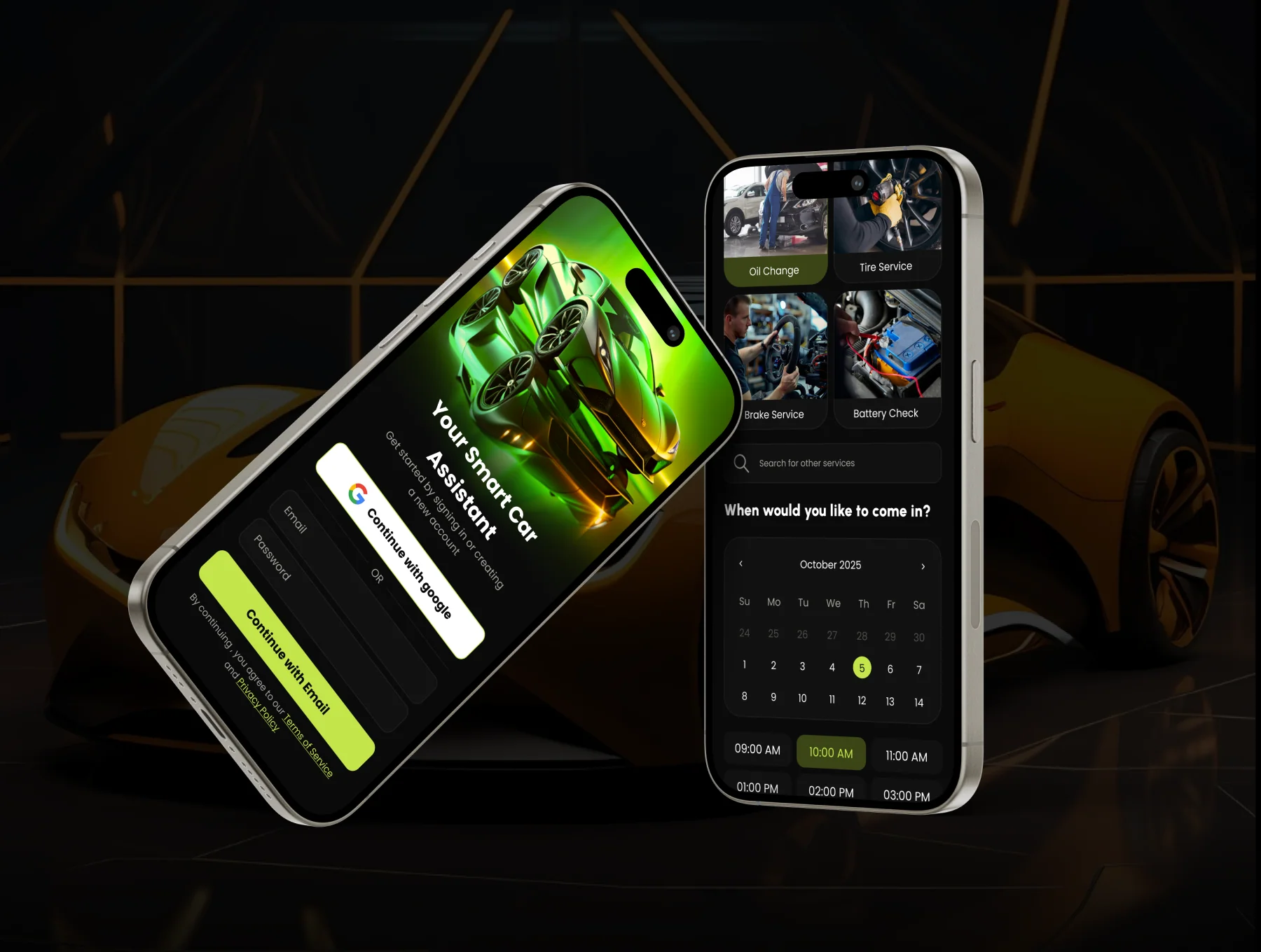 AutoCare Buddy – Vehicle Maintenance & Service Booking Automobile Mobile UI Kit 3