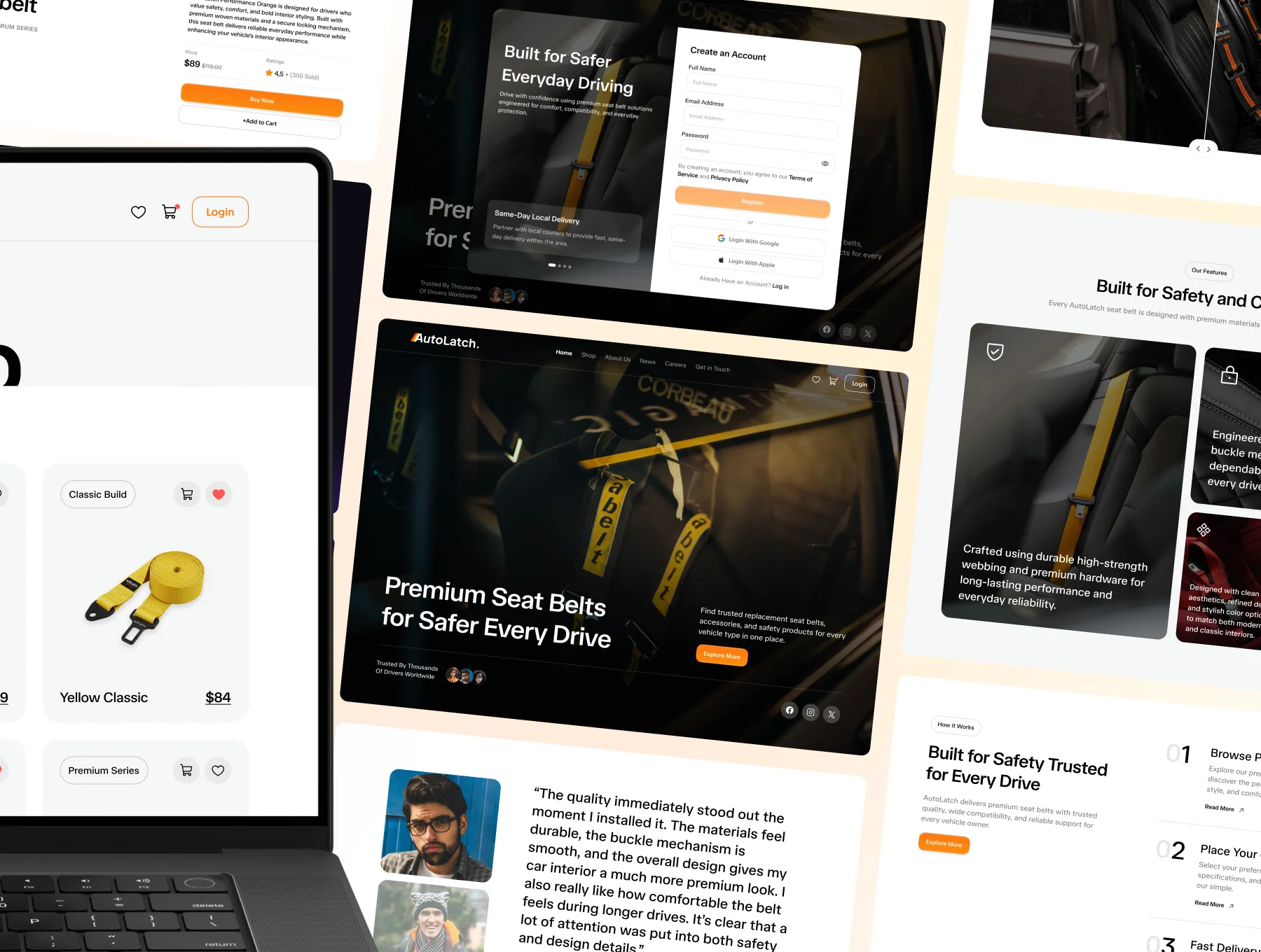 AutoLatch - Auotomotive Marketplace Website Template 2