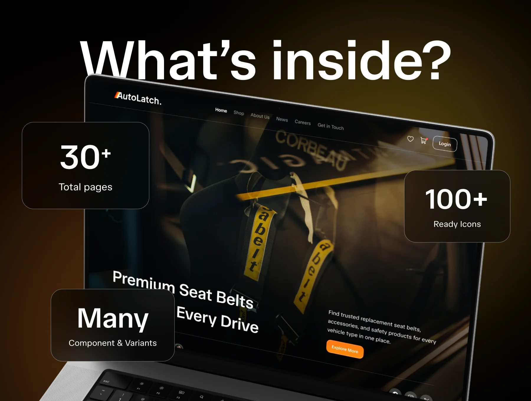 AutoLatch - Auotomotive Marketplace Website Template 4