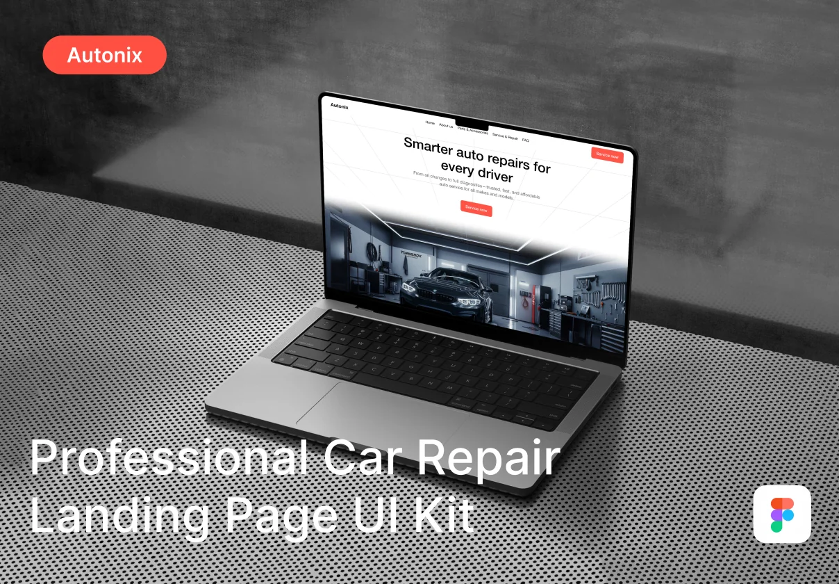 Autonix - Professional Car Repair Landing Page UI Kit