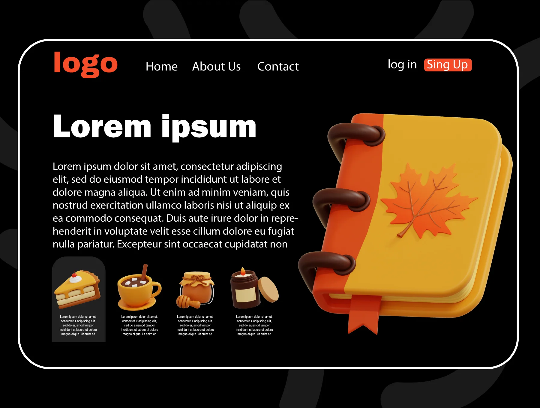 Autumn 3D Icon Packs 4