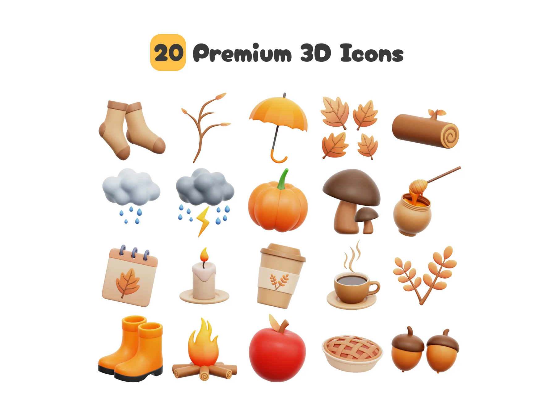 Autumn 3D Icon 5