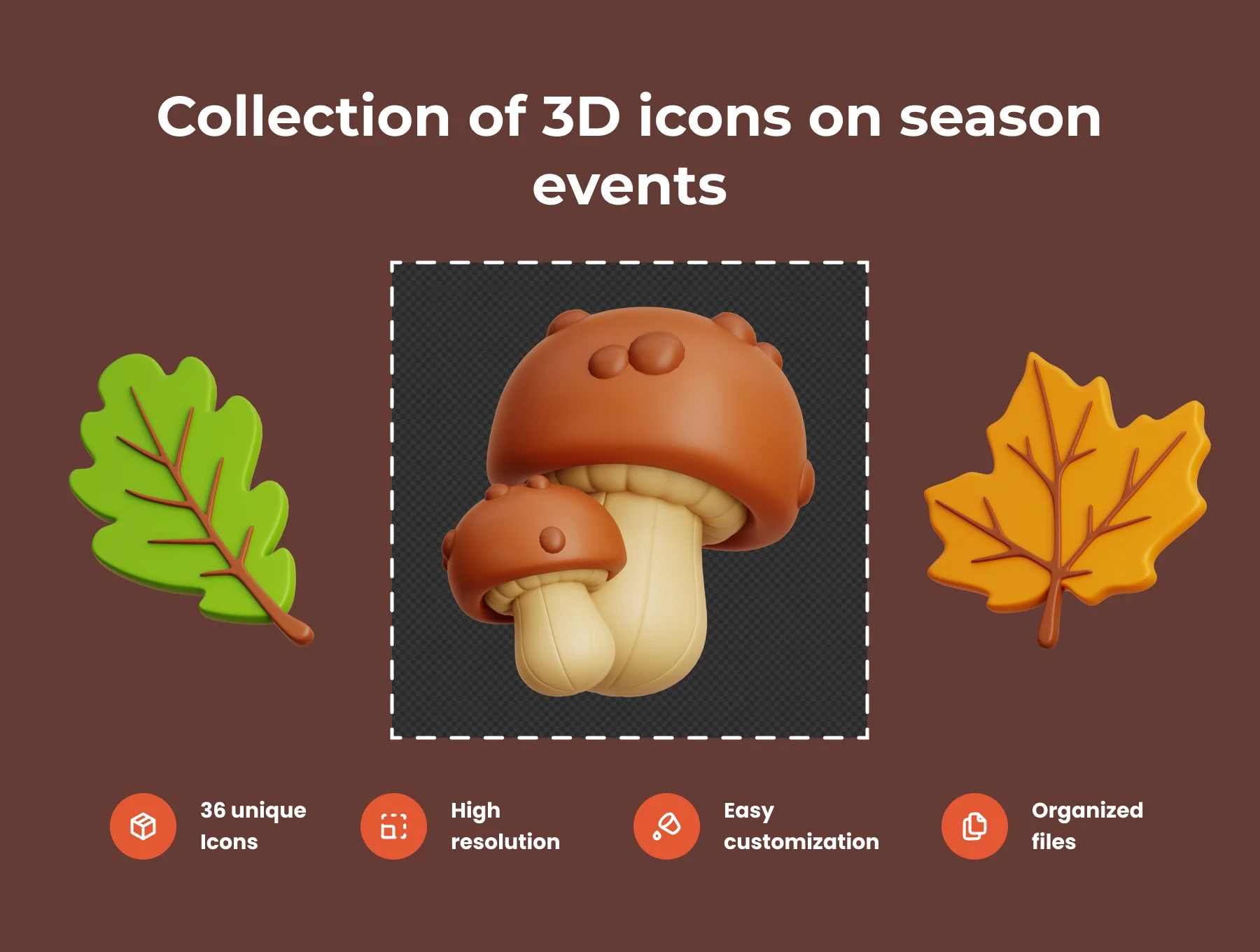 Autumn 3D Illustration Pack 2