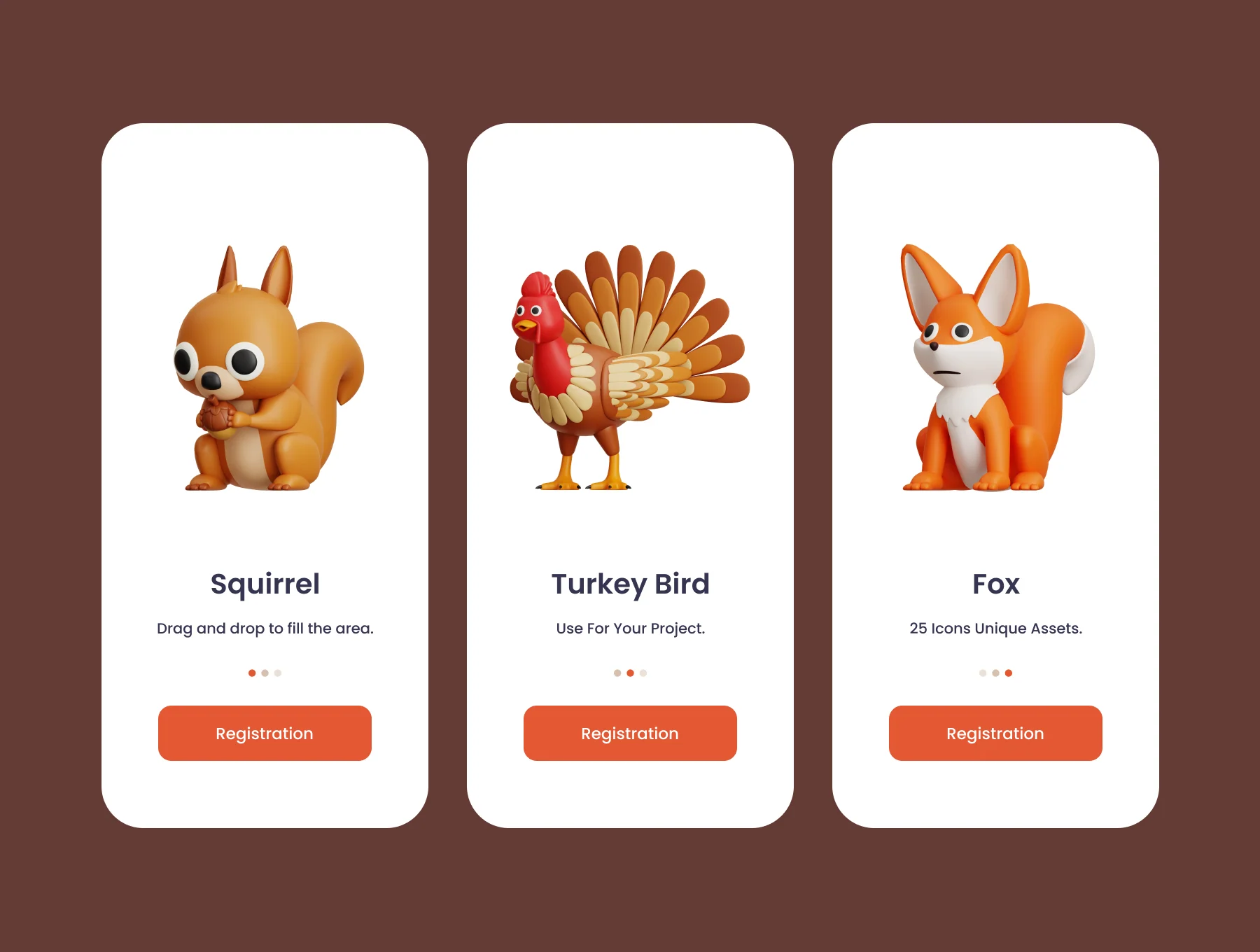 Autumn 3D Illustration Pack 3
