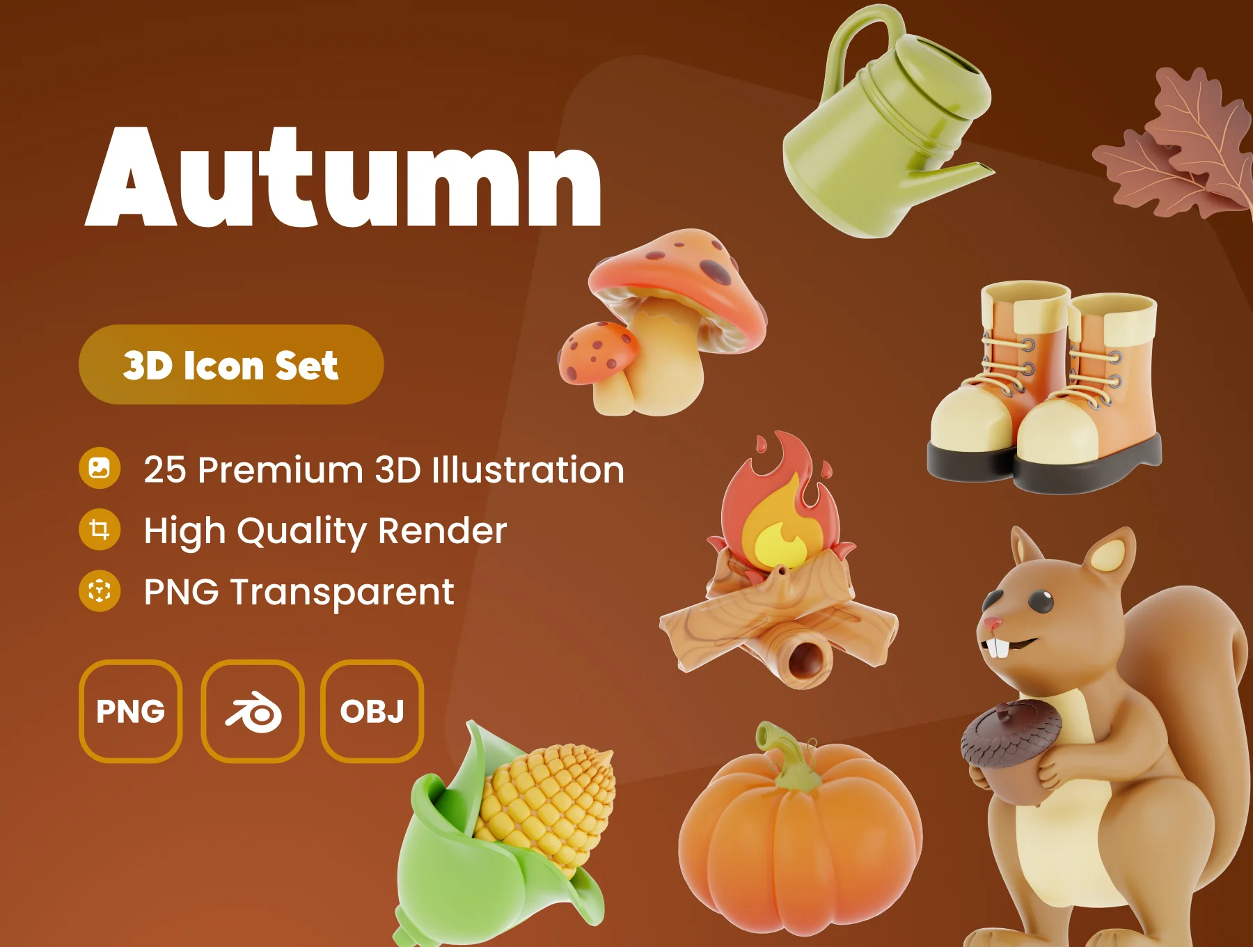 Autumn 3D Illustrations