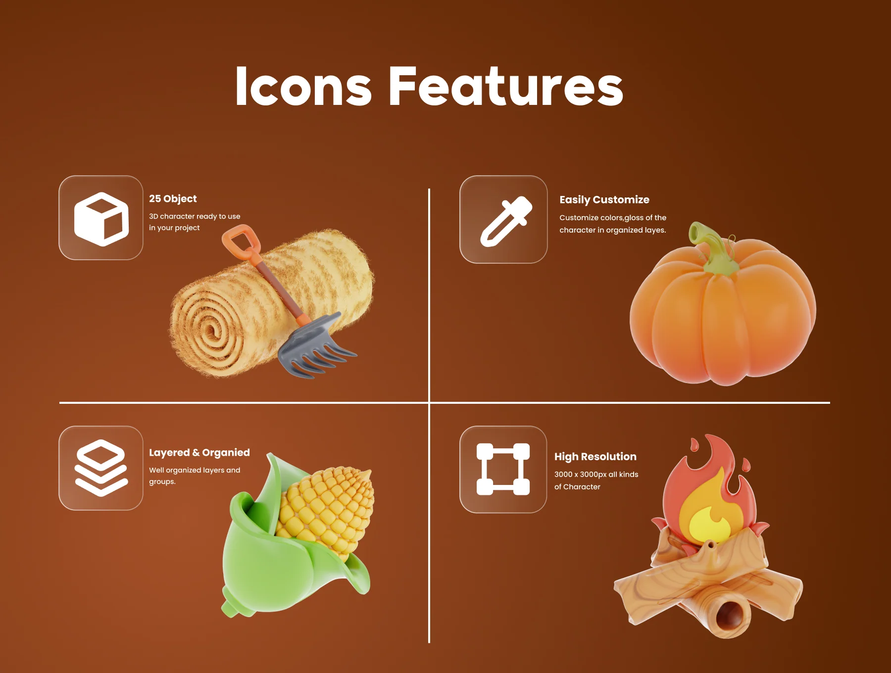 Autumn 3D Illustrations 2