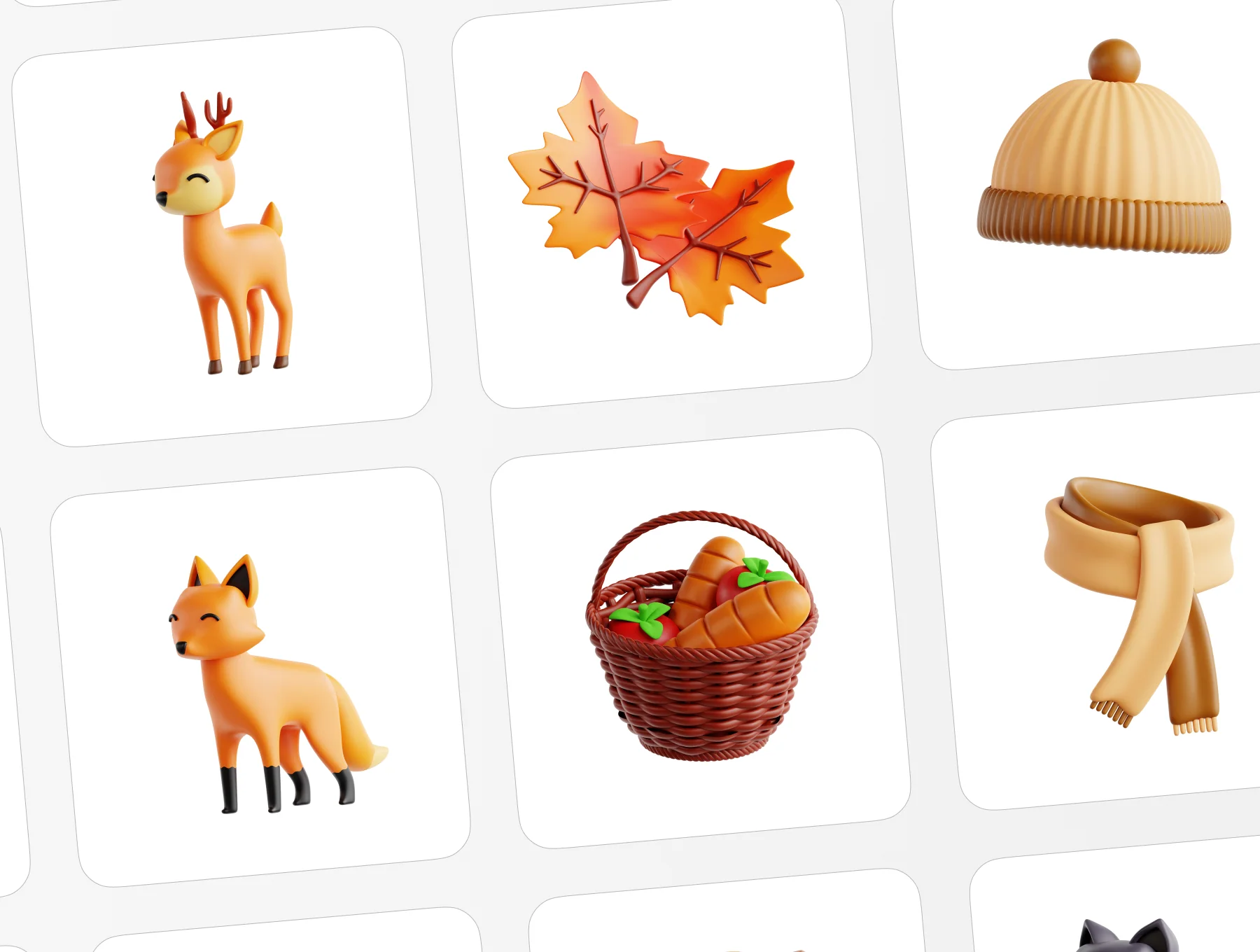 Autumn Adventure 3D Icon Set 6