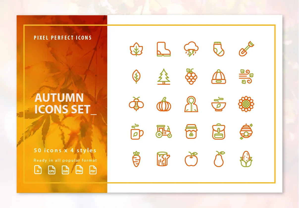 Autumn Icons Set