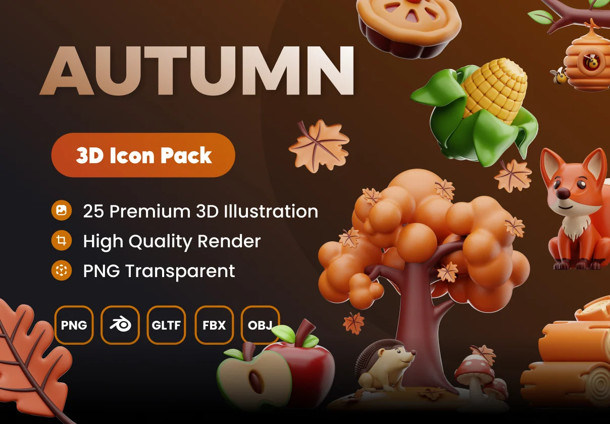 Autumn & 3D Icon Pack