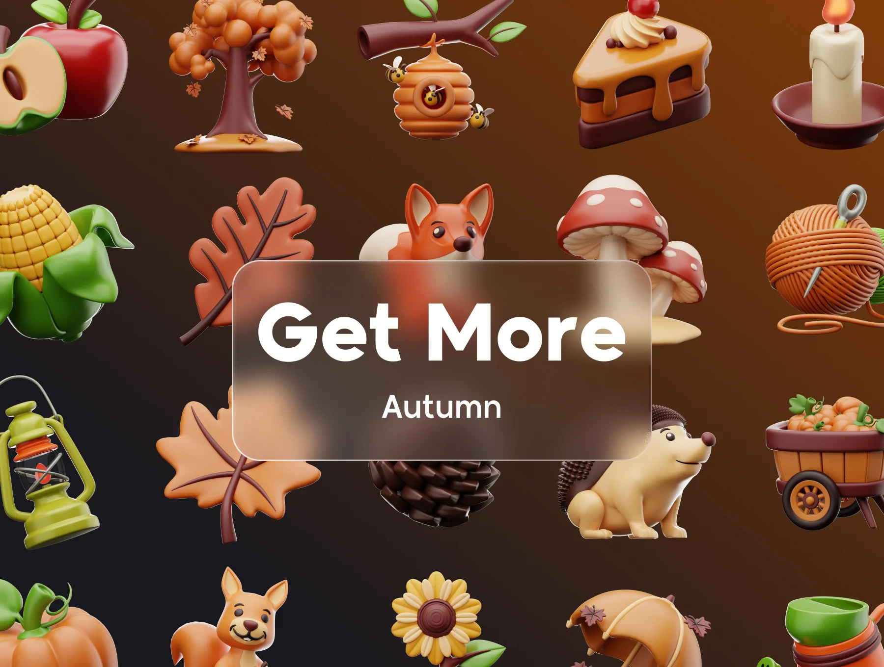 Autumn &  3D Icon Pack 5