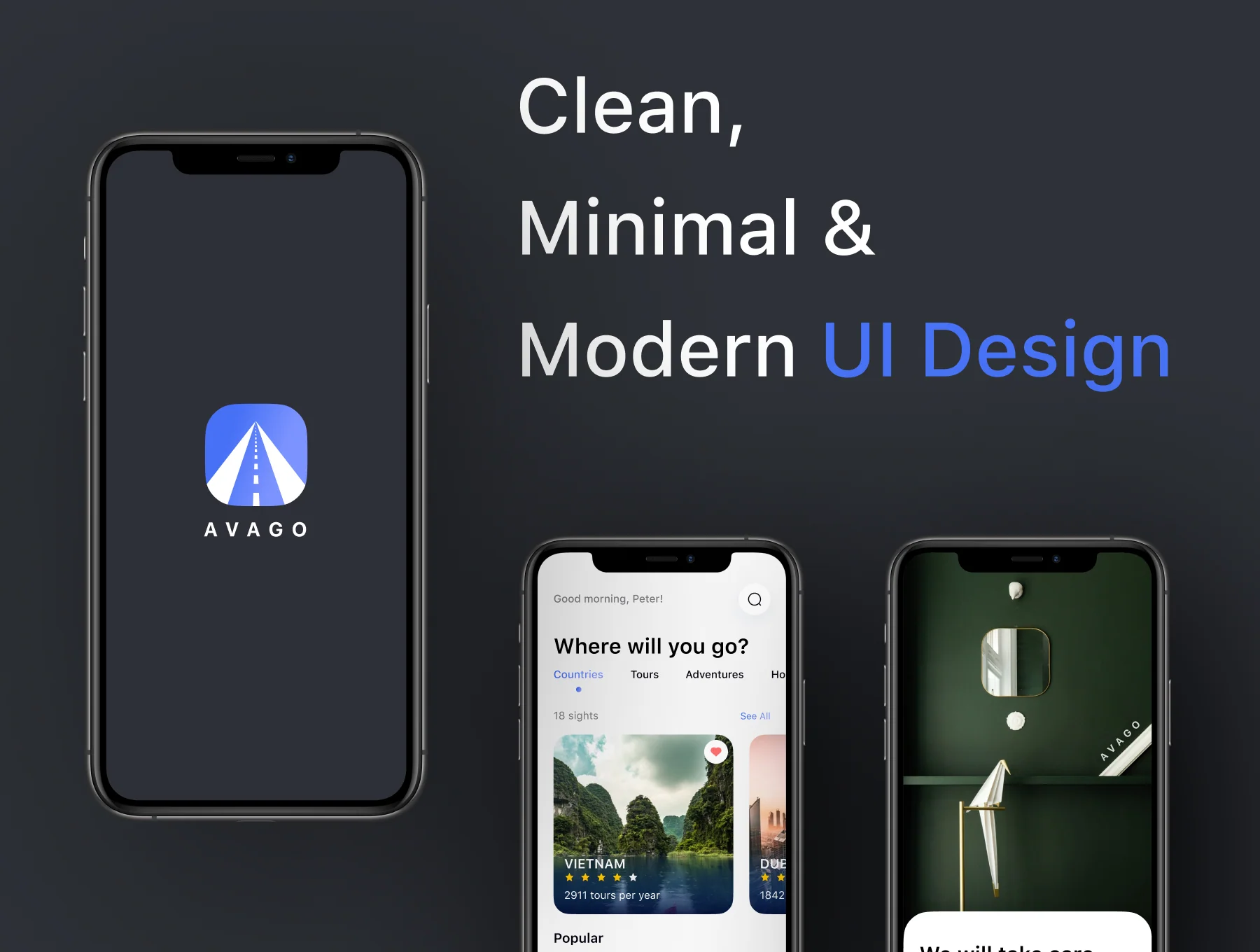 AVAGO - Travel App UI Kit 3