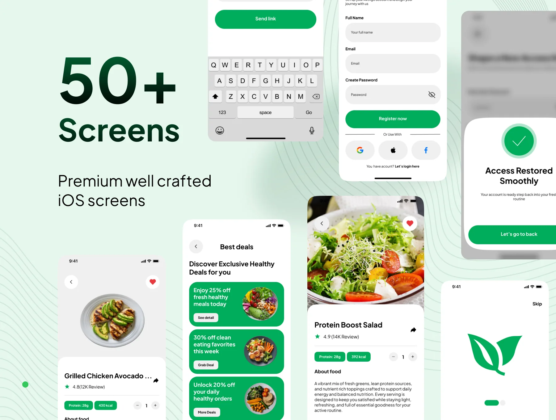 Aveligo - Go Fresh Healthy Food App UI Kit 2