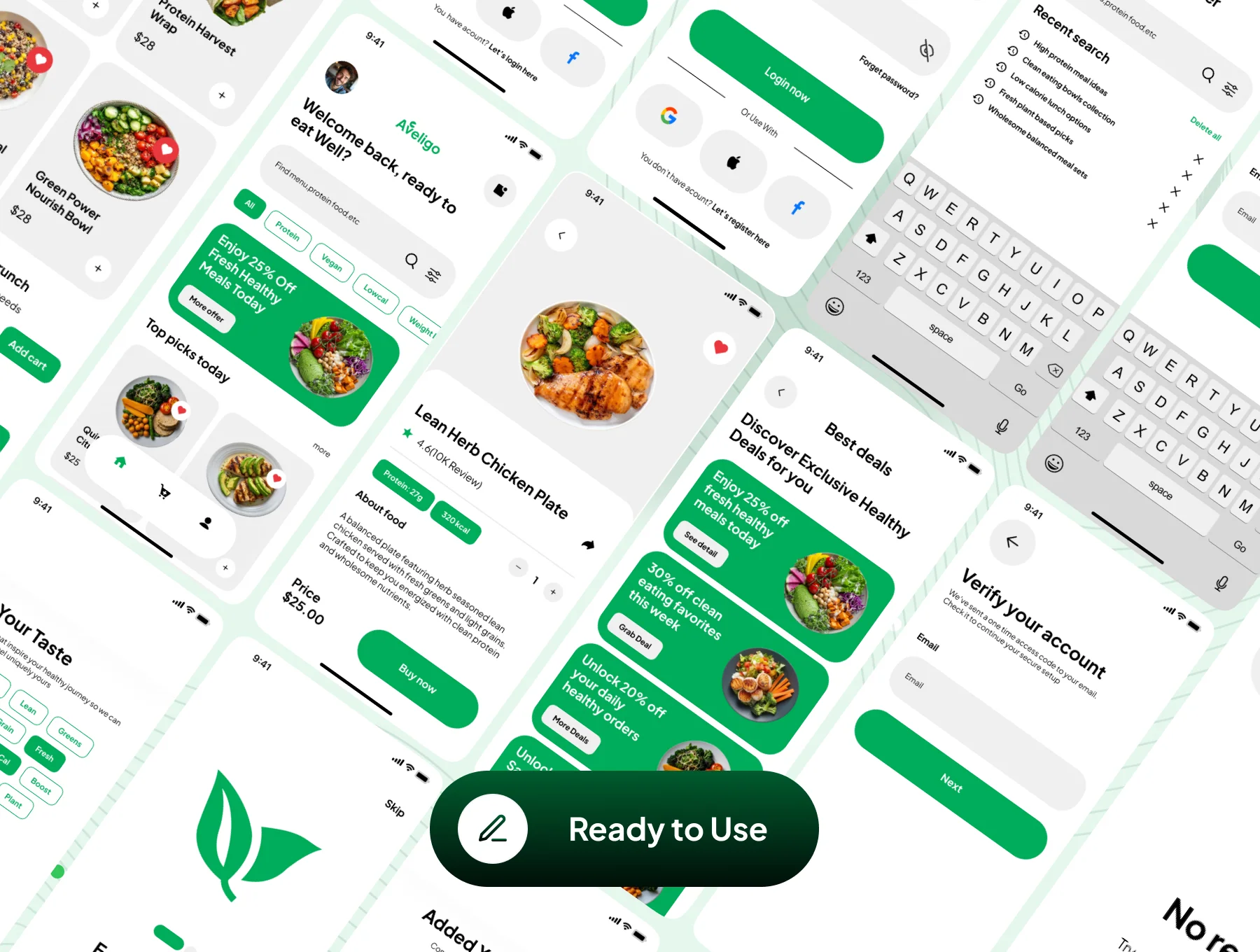 Aveligo - Go Fresh Healthy Food App UI Kit 7