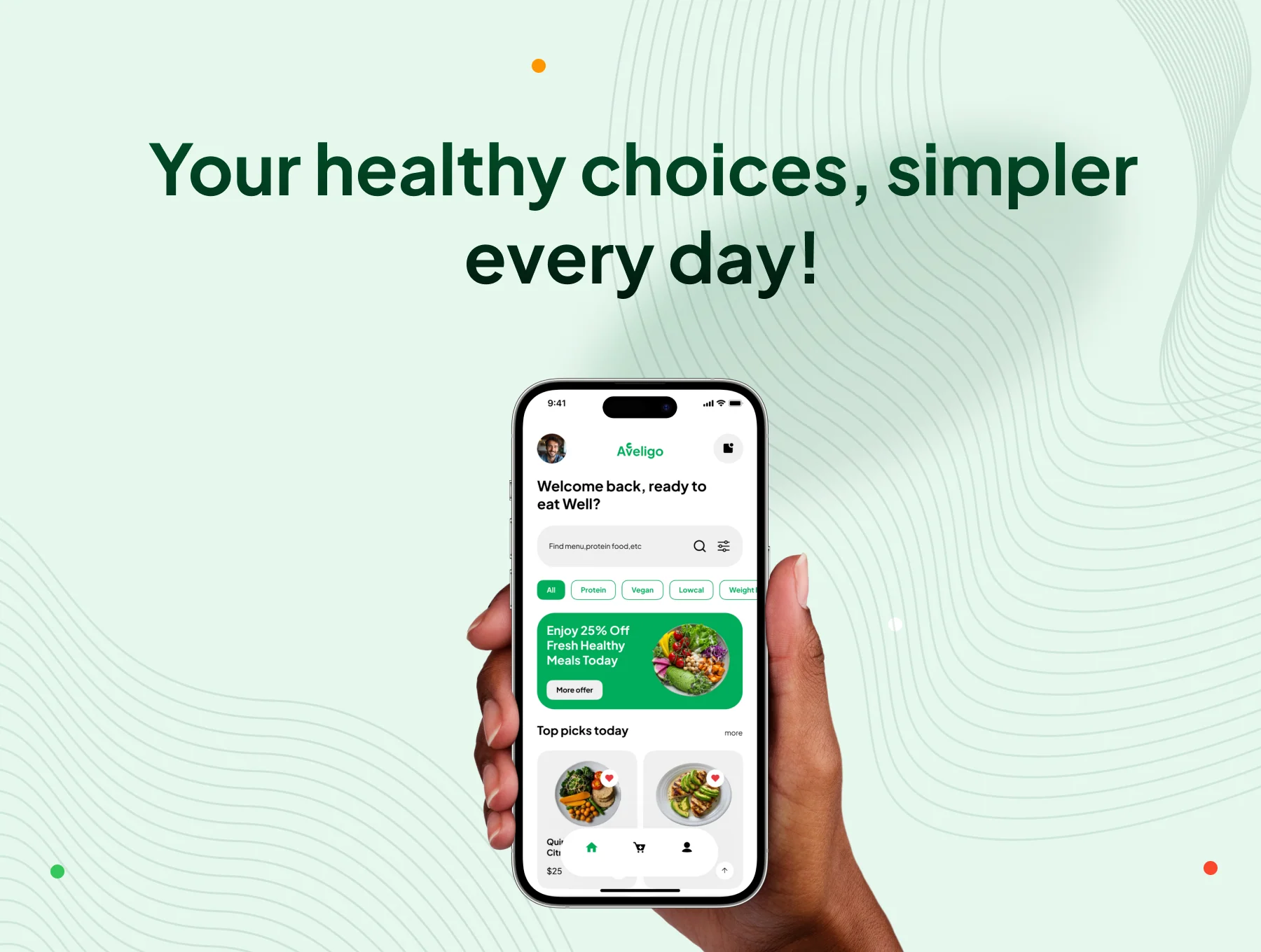 Aveligo - Go Fresh Healthy Food App UI Kit 8
