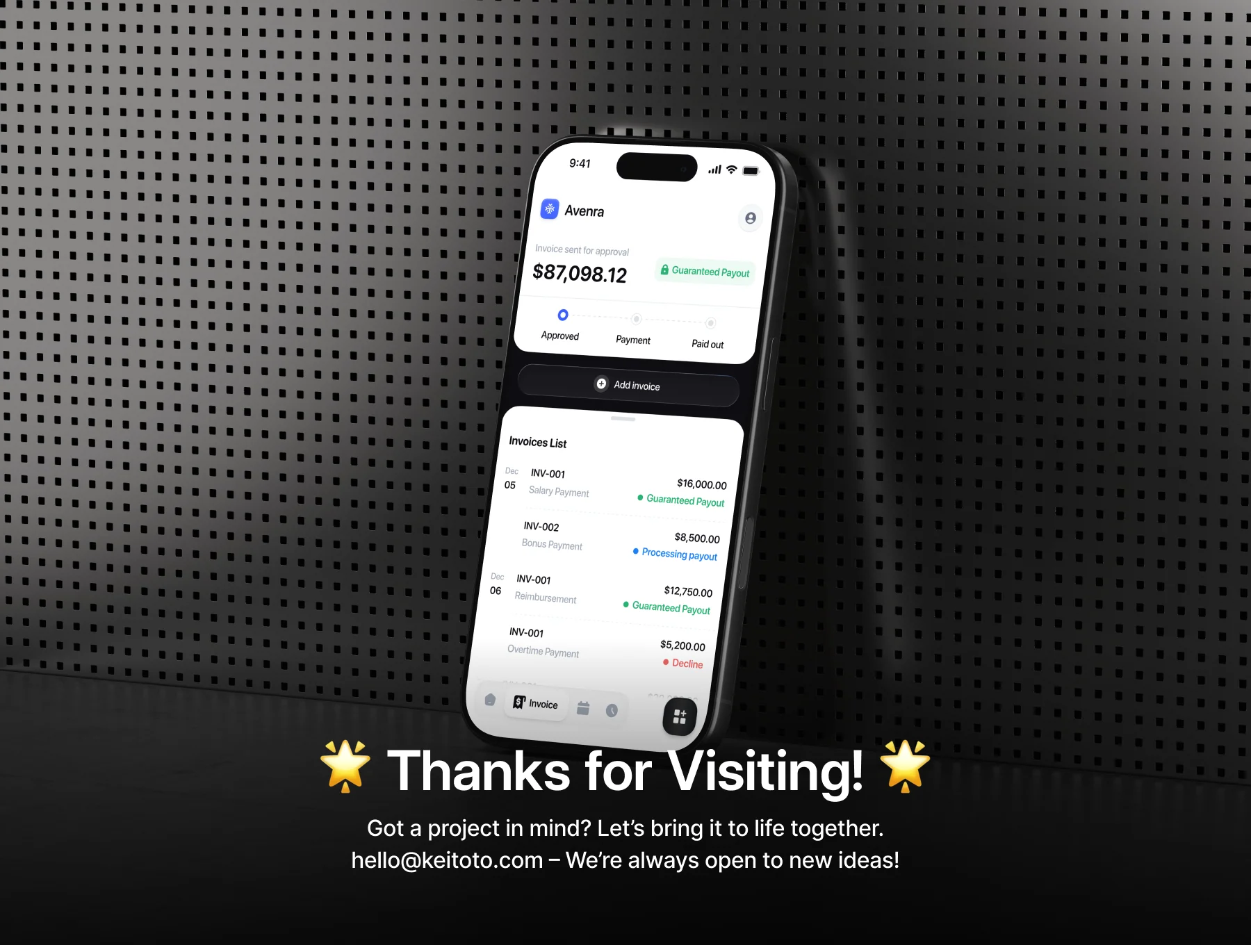 Avenra — HR & Contractor Mobile Apps UI Kit 6