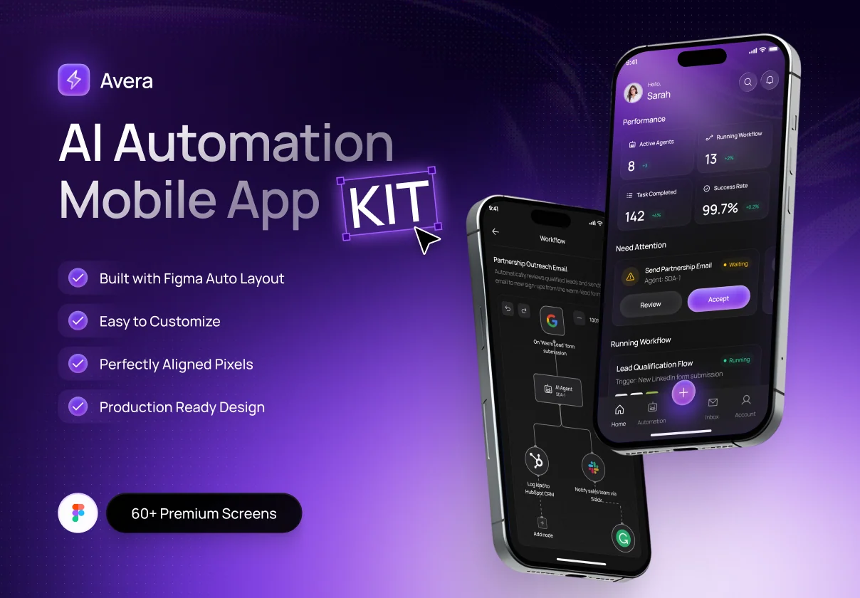 Avera - AI Automation Mobile App Kit