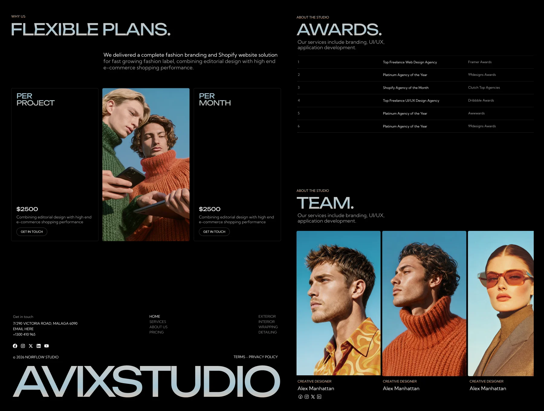 Avix Studio Webflow Template 2