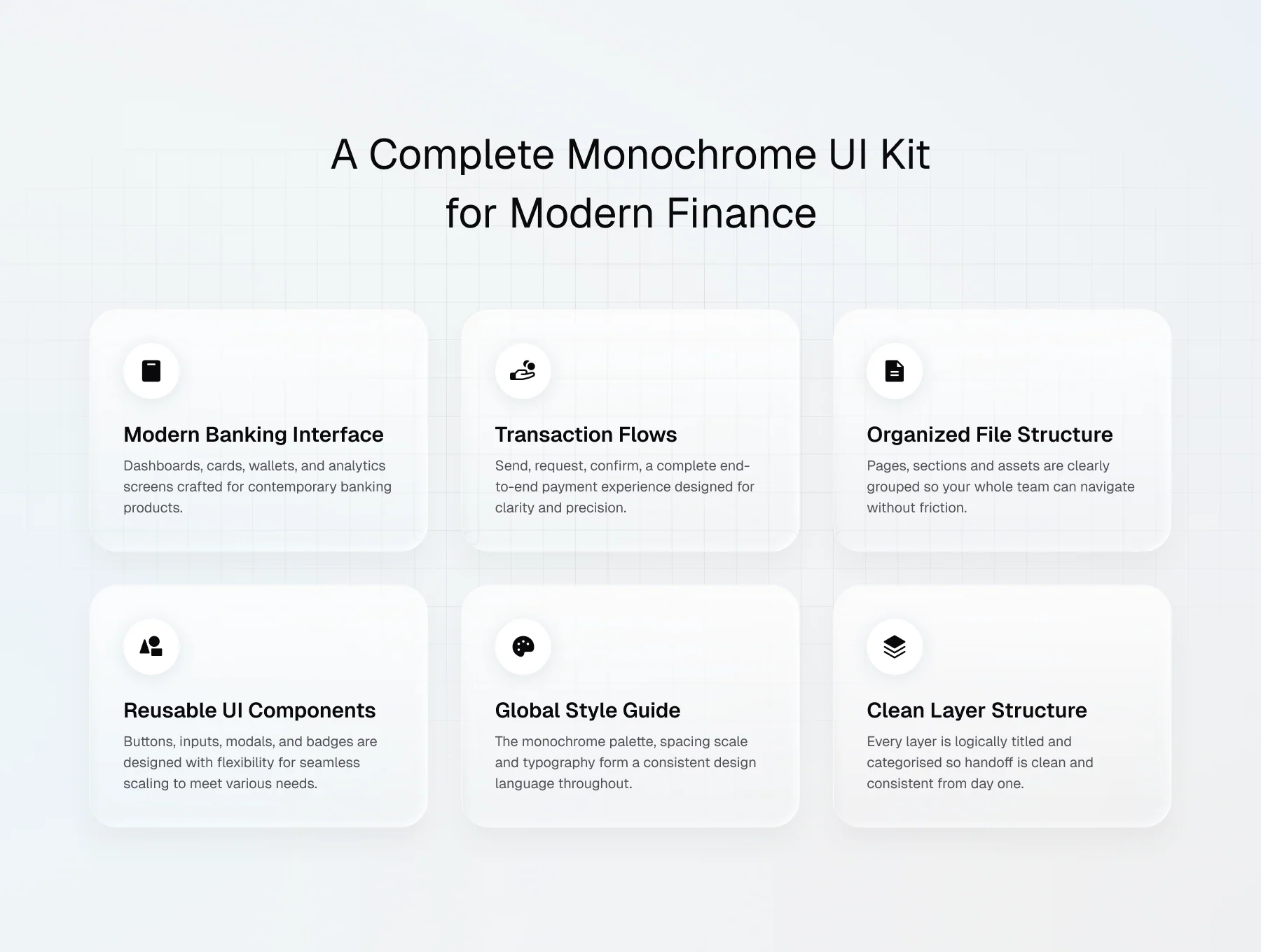 Axion - monochrome banking App UI Kit 6