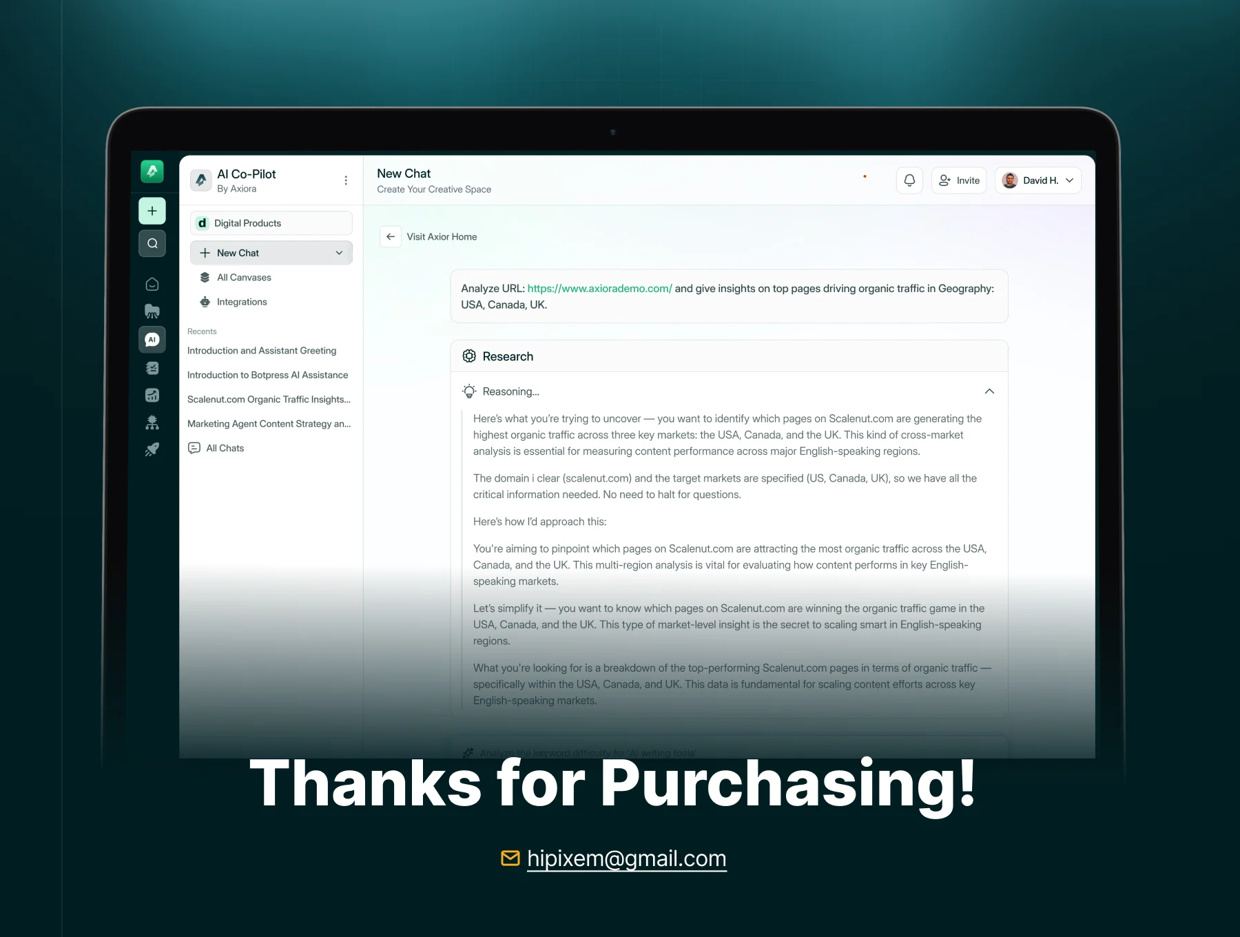 Axiora – AI Writing Assistant Web UI Kit 8