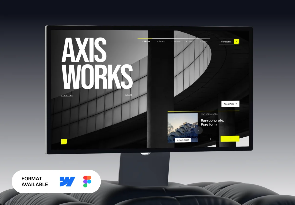 Axis Works - Architecture Webflow Template