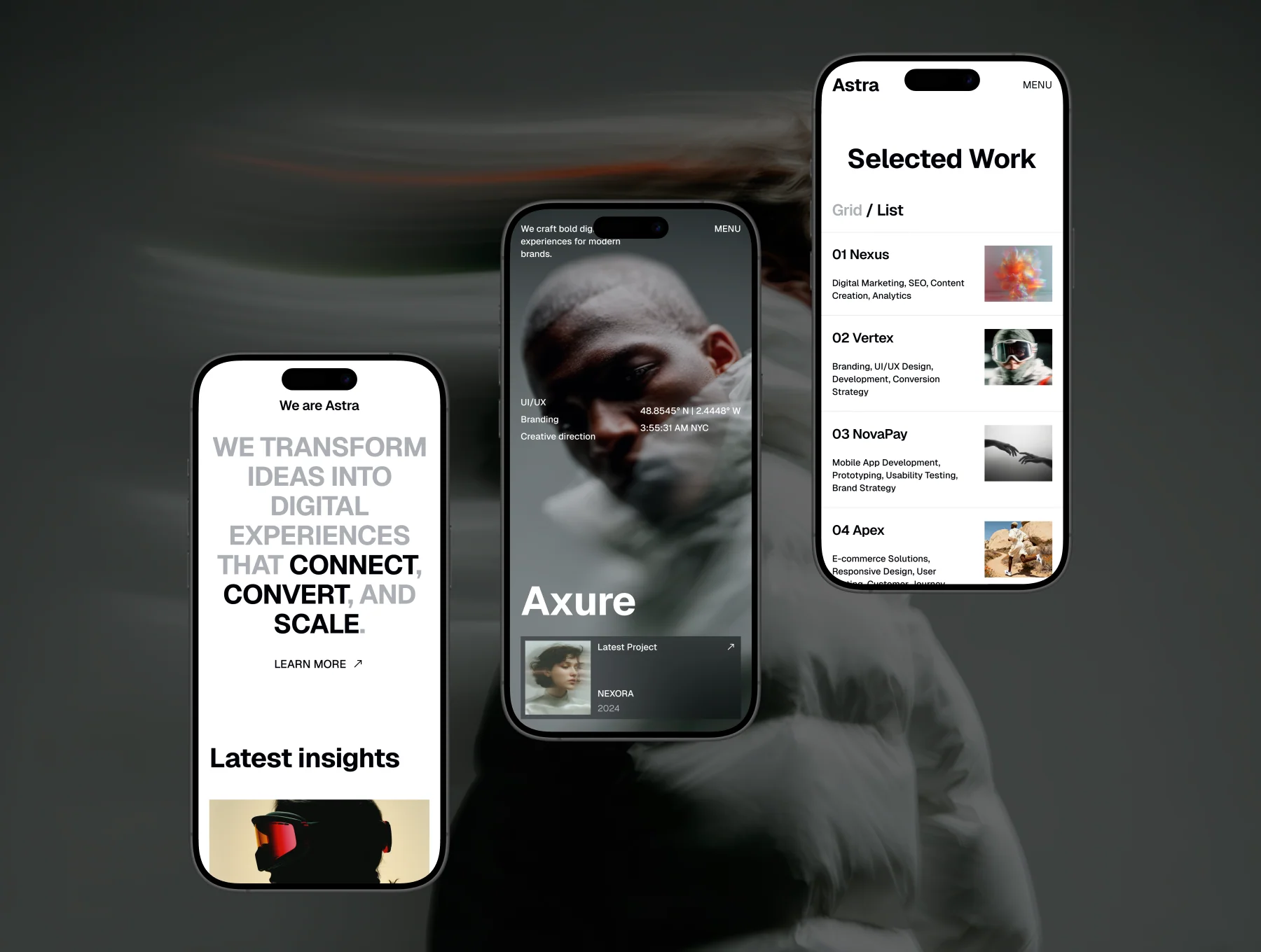 Axure - Creative agency website template 2