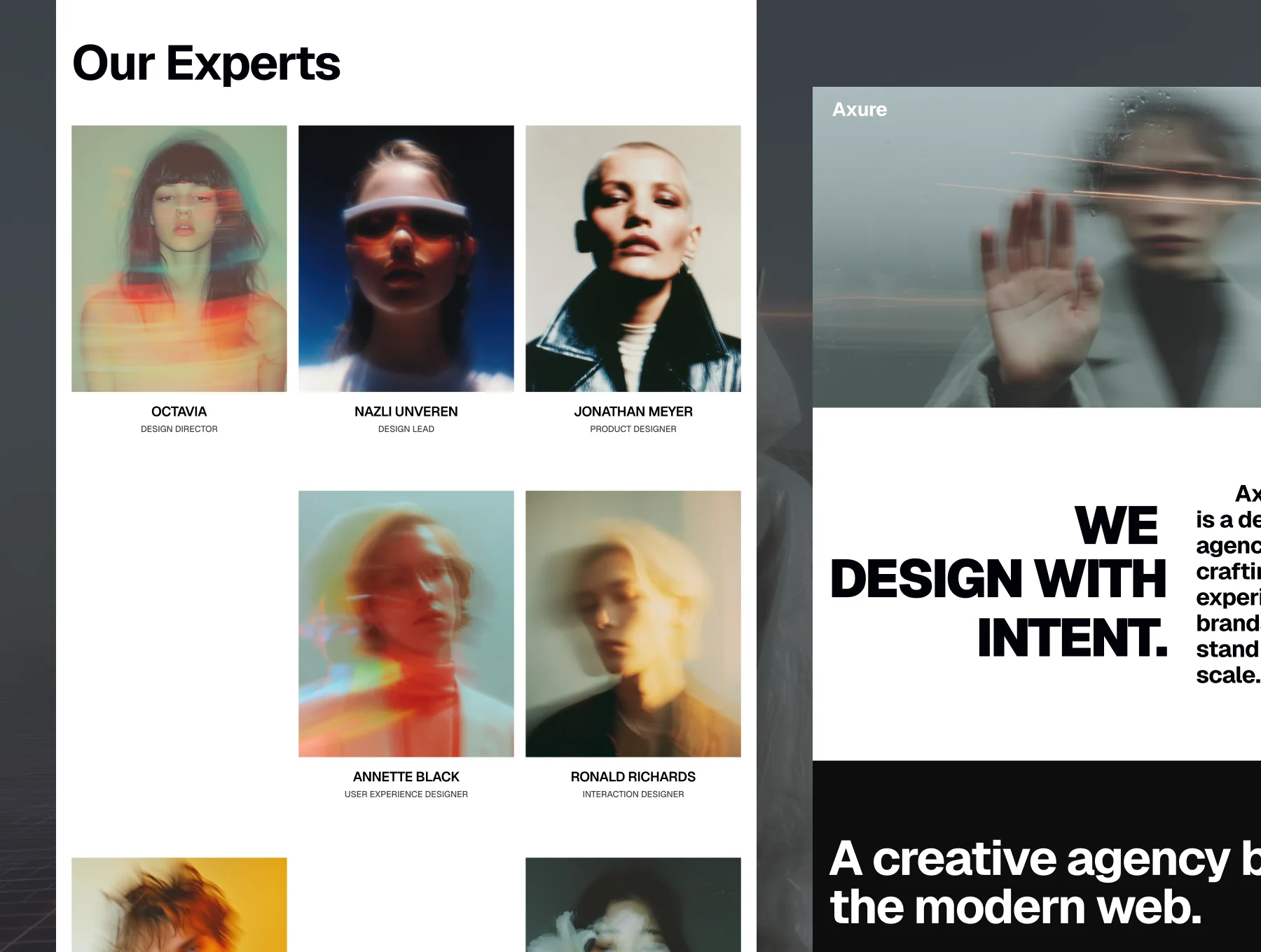 Axure - Creative agency website template 3