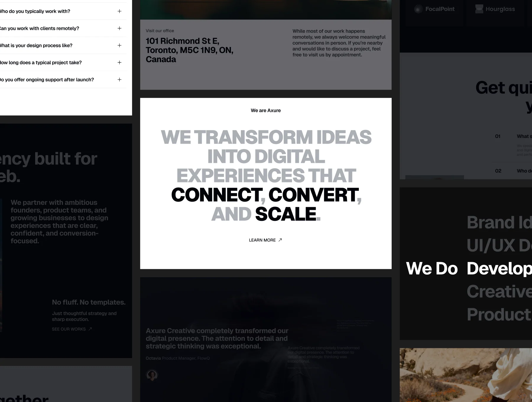 Axure - Creative agency website template 5
