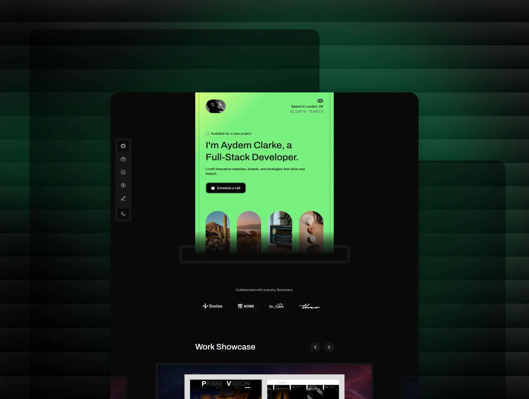 Aydem - Personal Website Tailwind CSS 4 & Figma Template 3