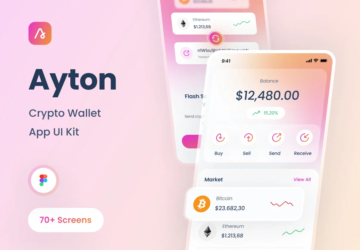Ayton - Crypto Wallet App UI Kit