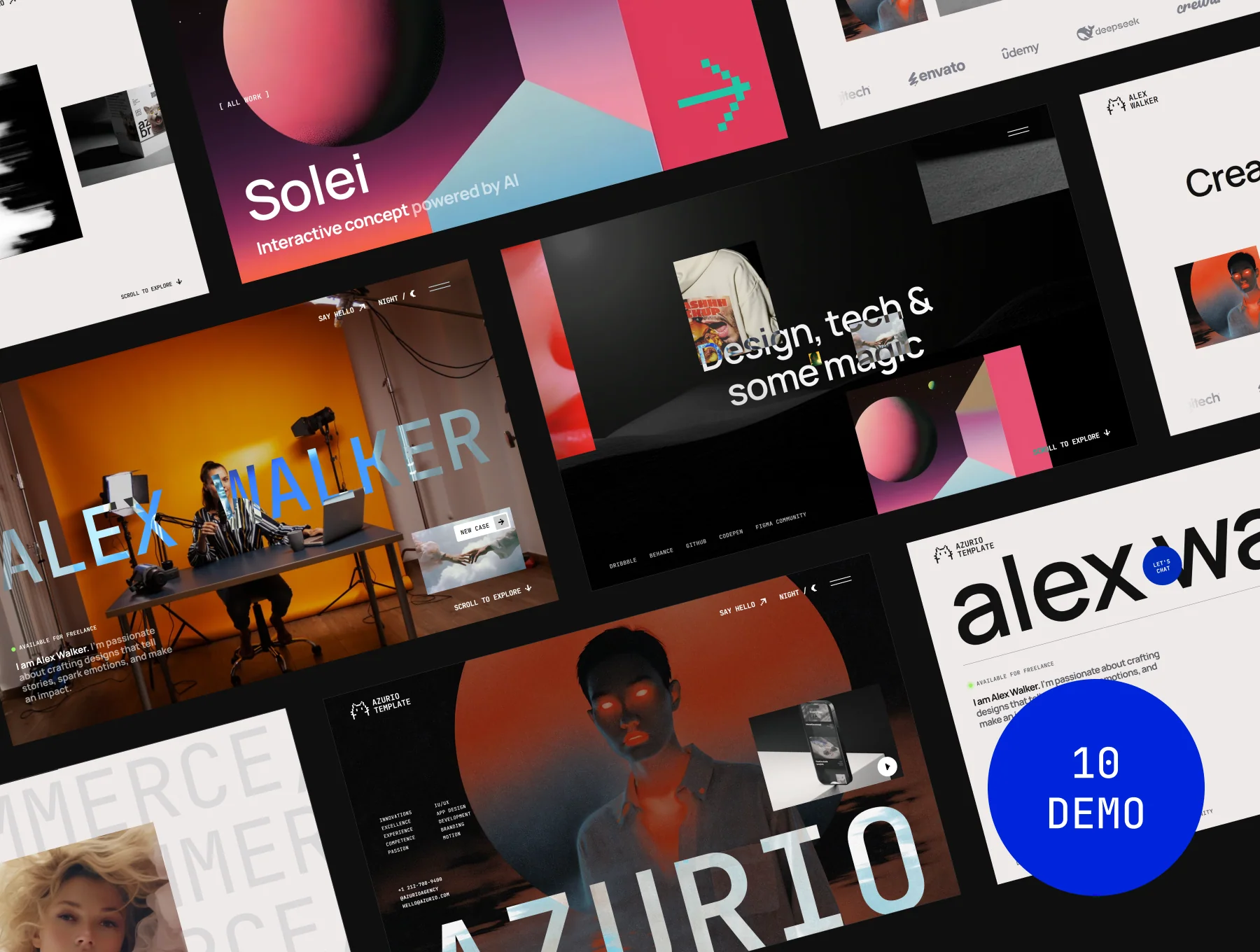 Azurio - Digital Agency & Personal Portfolio HTML Template 2