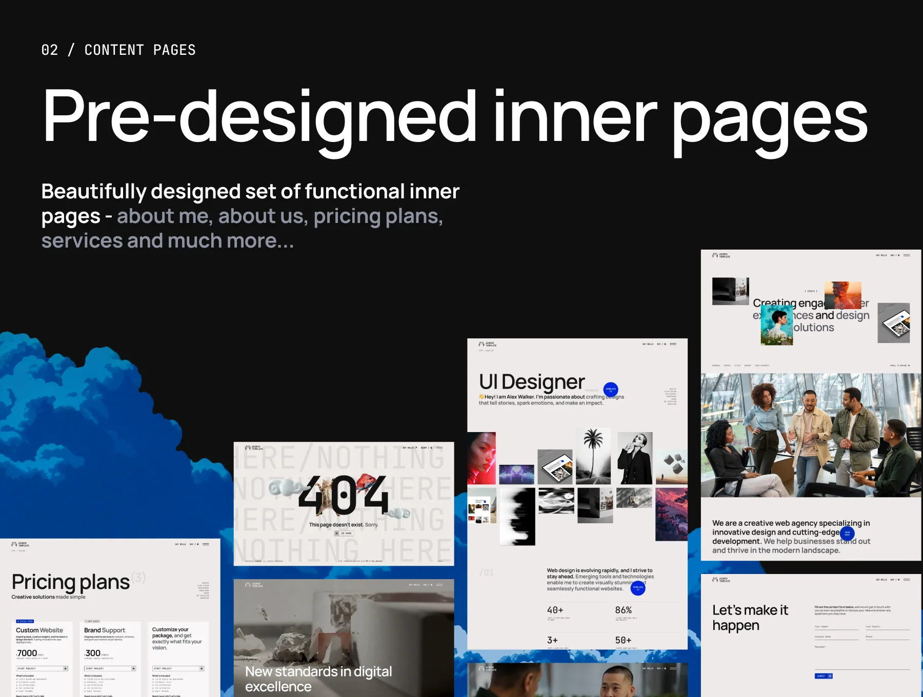 Azurio - Digital Agency & Personal Portfolio HTML Template 5