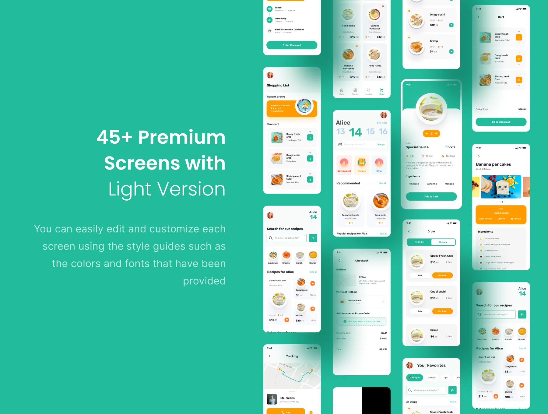 Baby Food Apps UI Kit 5