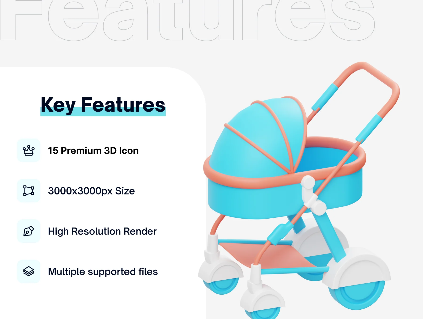 Baby Stuff 3D Icon 2