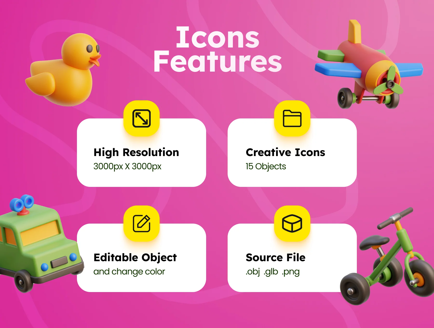 Baby Stuff 3D Icons 2