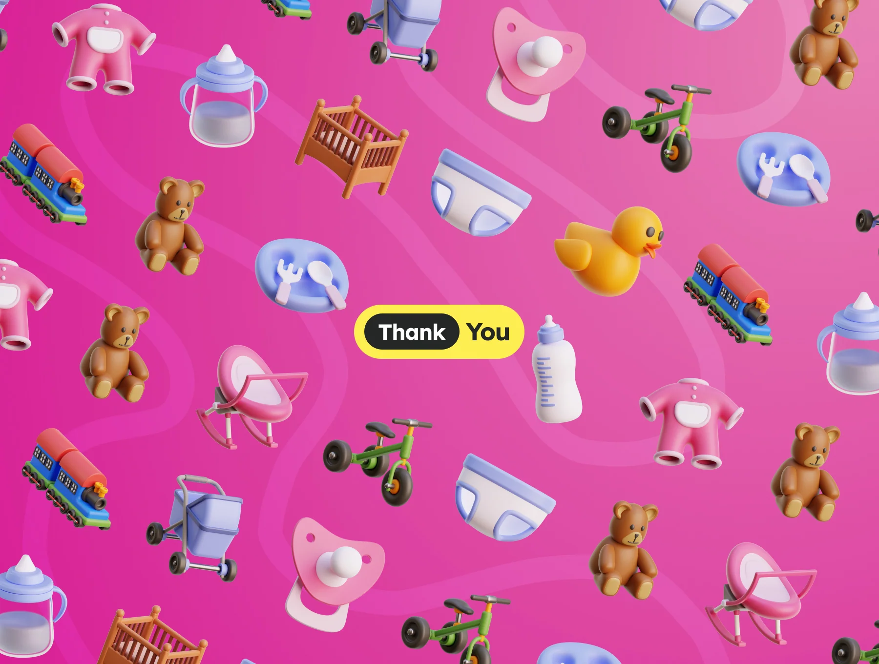 Baby Stuff 3D Icons 6