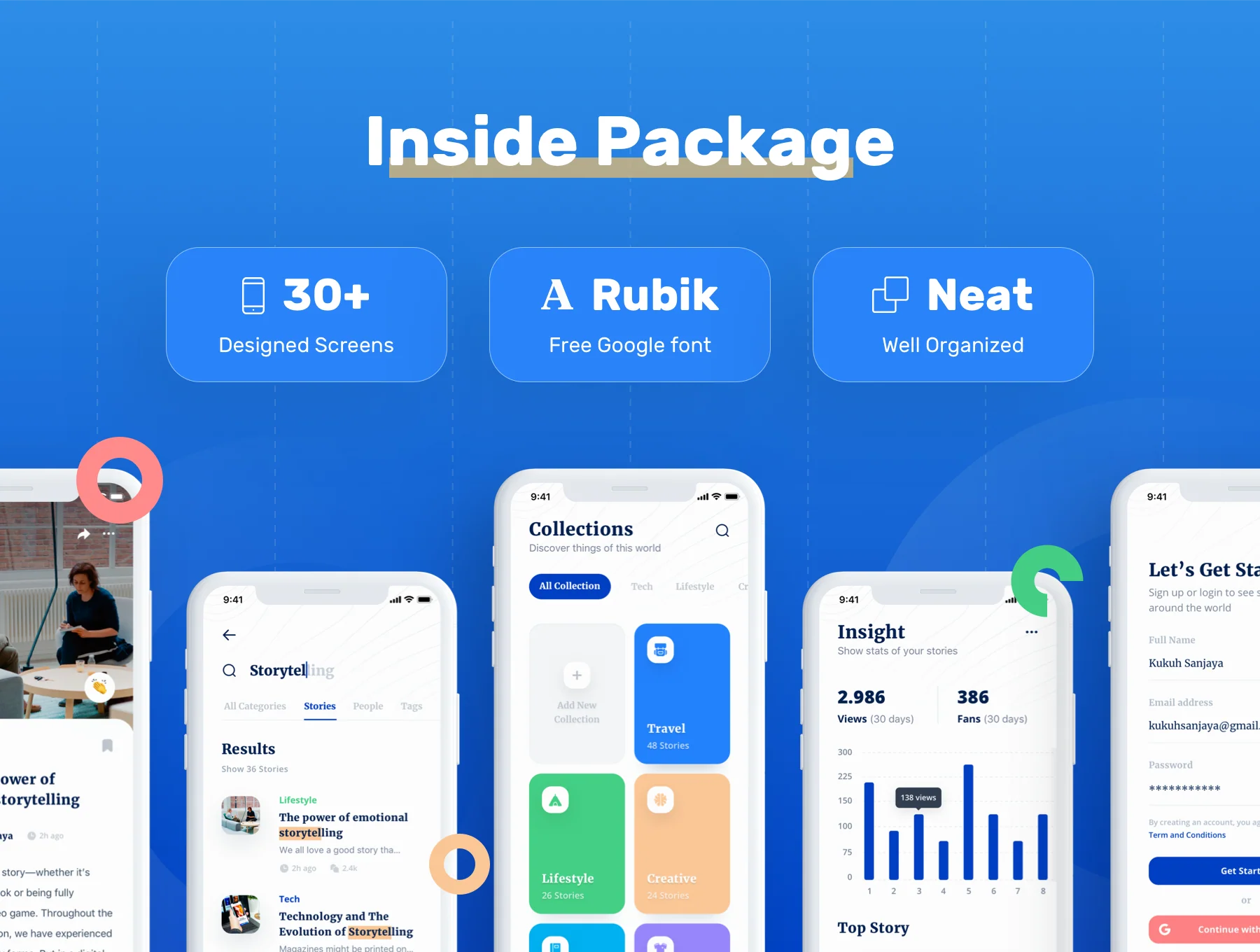 Bacao News and Reader App UI Kit 2