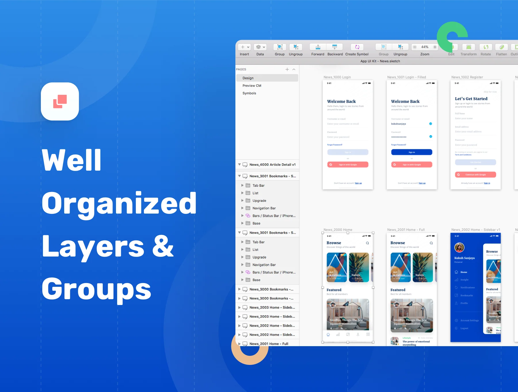 Bacao News and Reader App UI Kit 3