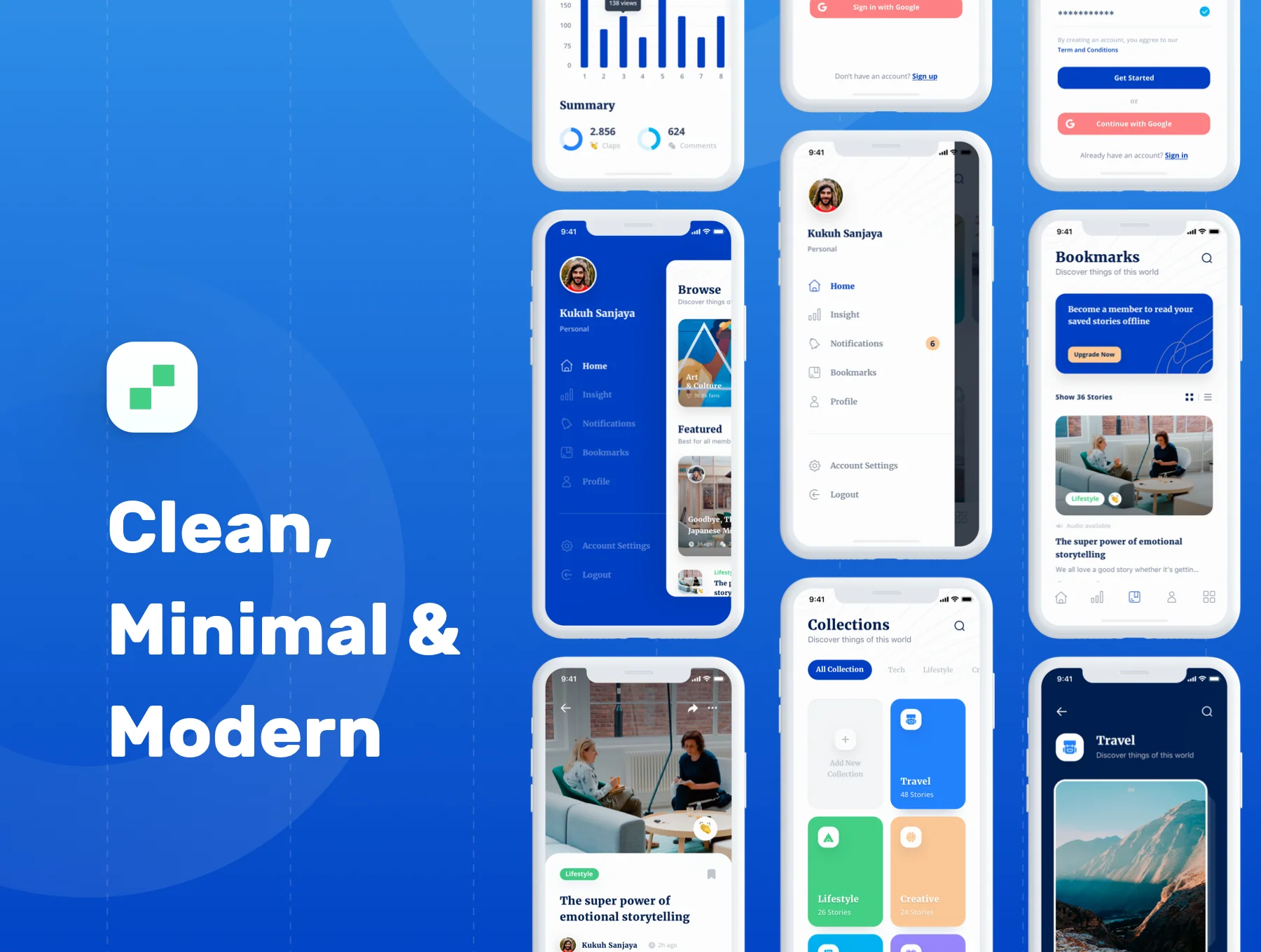 Bacao News and Reader App UI Kit 4
