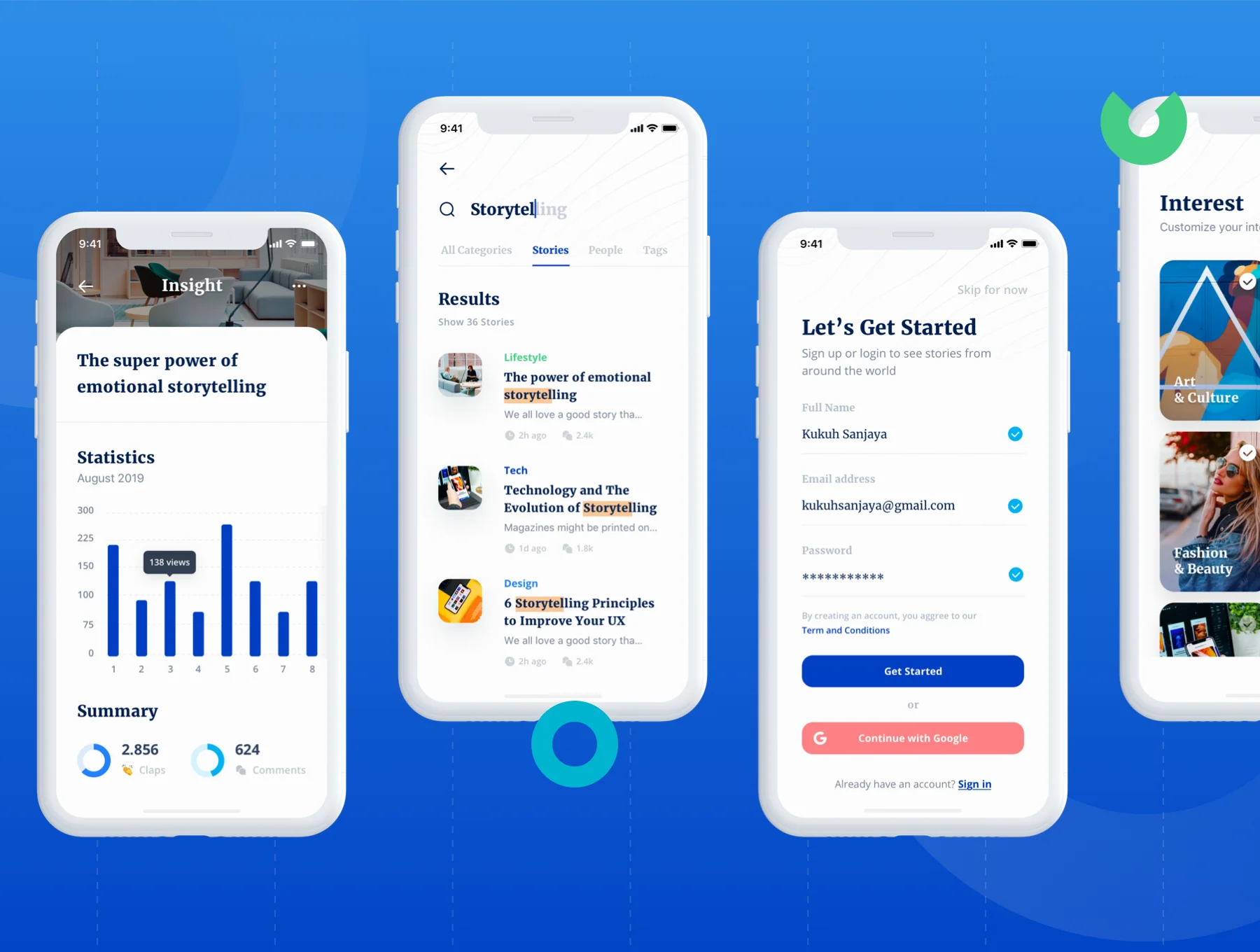 Bacao News and Reader App UI Kit 5