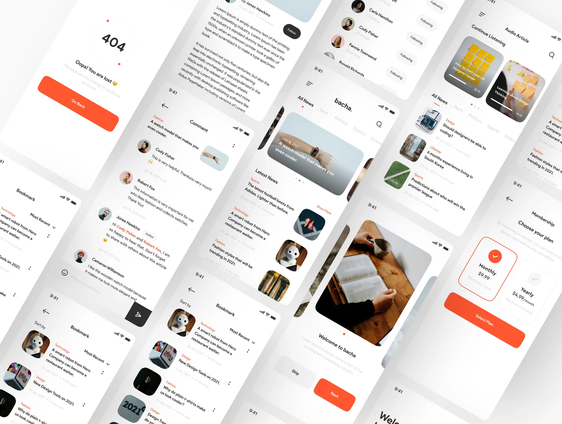 Bacha - News App UI Kit 5
