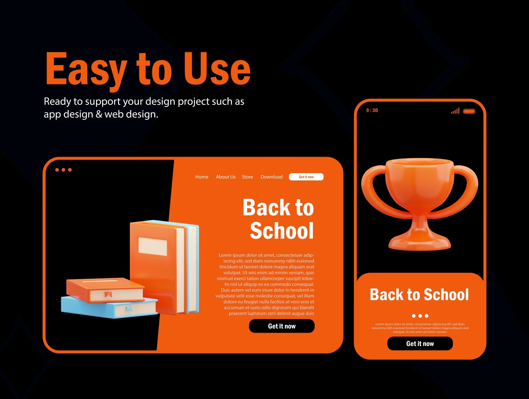 Back to School 3D Assets 4