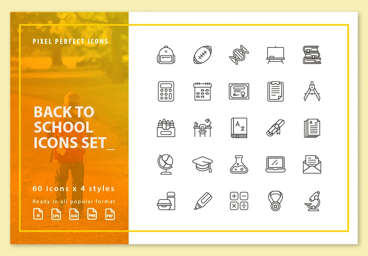 300 Back to School Icons Set