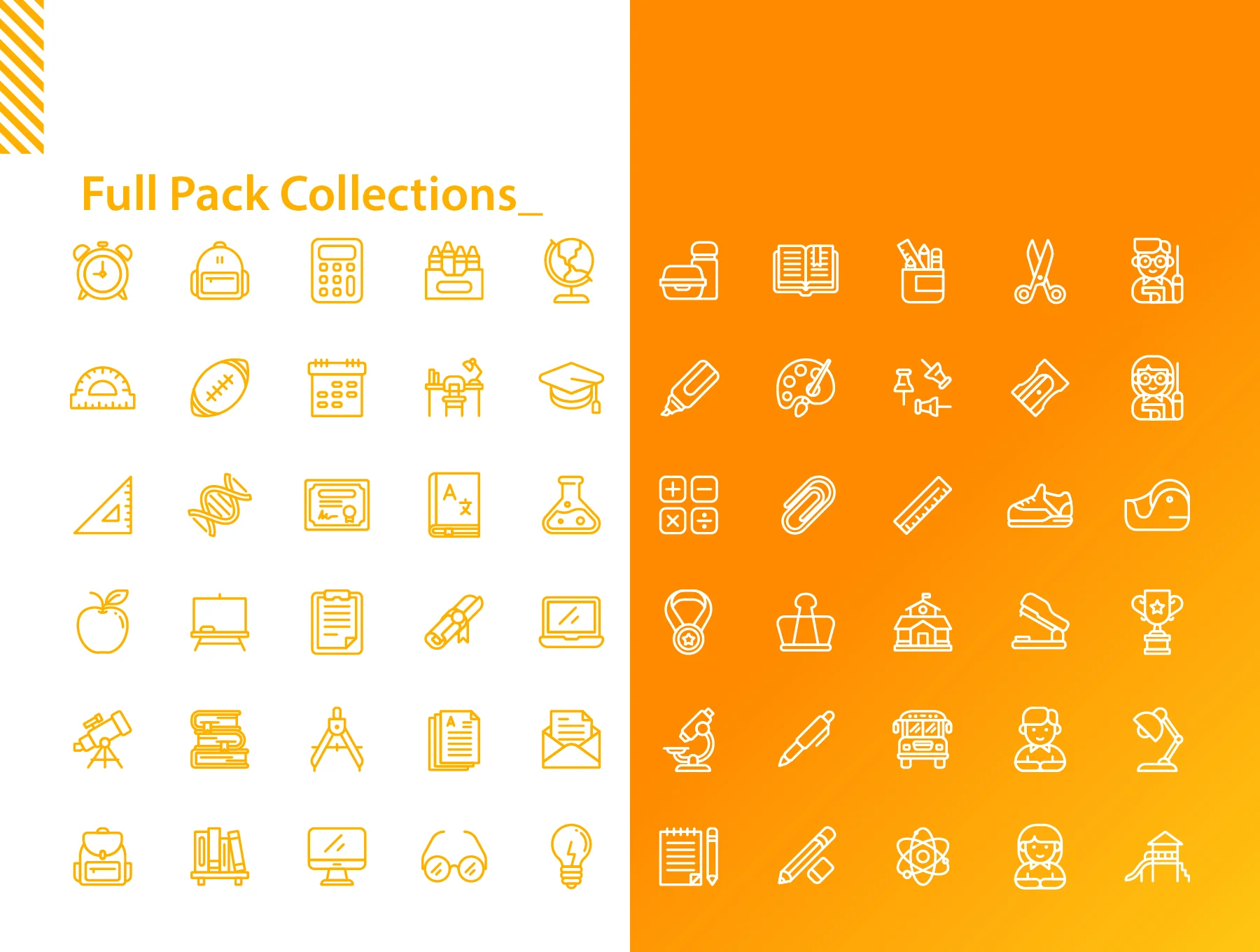 300 Back to School Icons Set 4