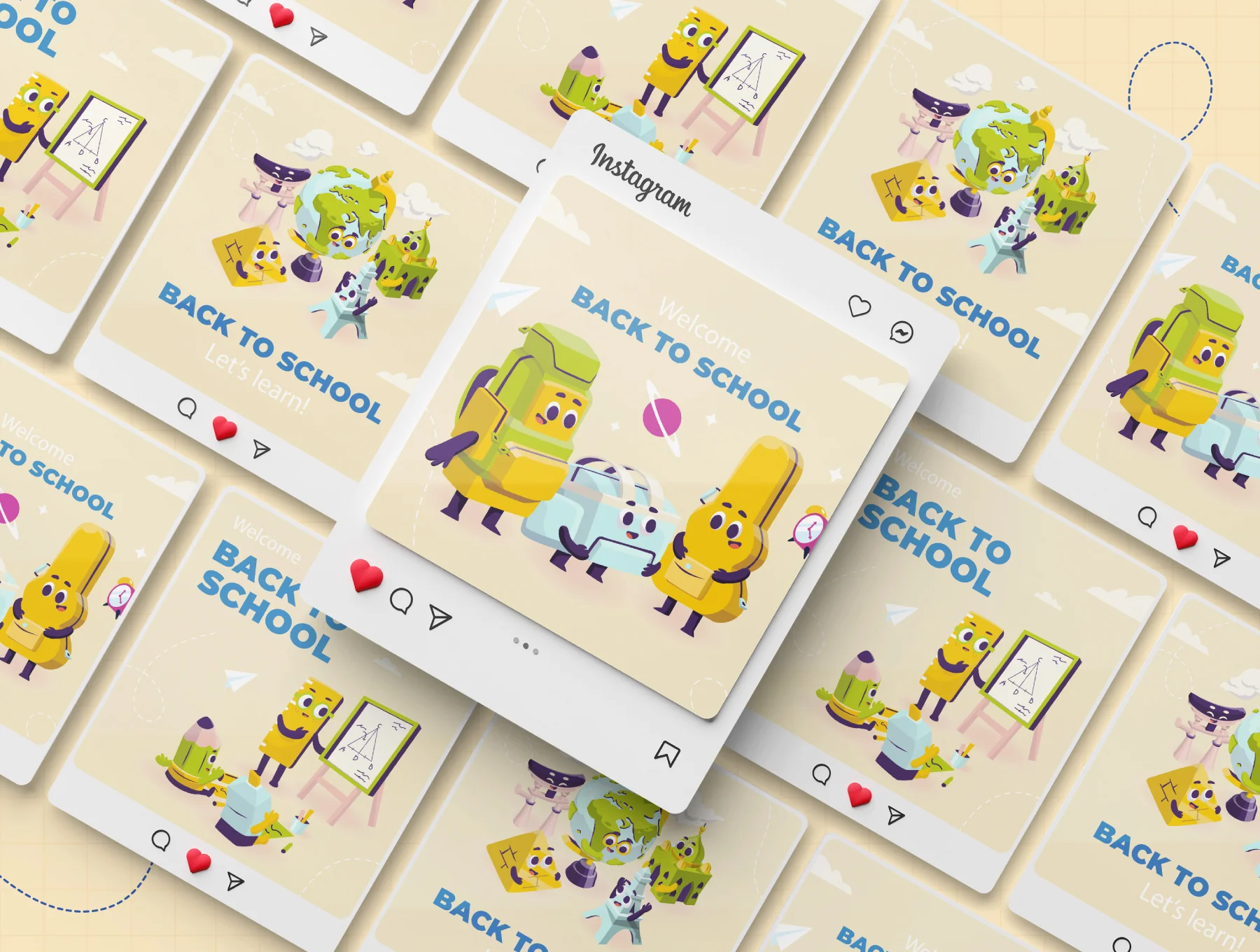 Back to School Illustration Pack 3