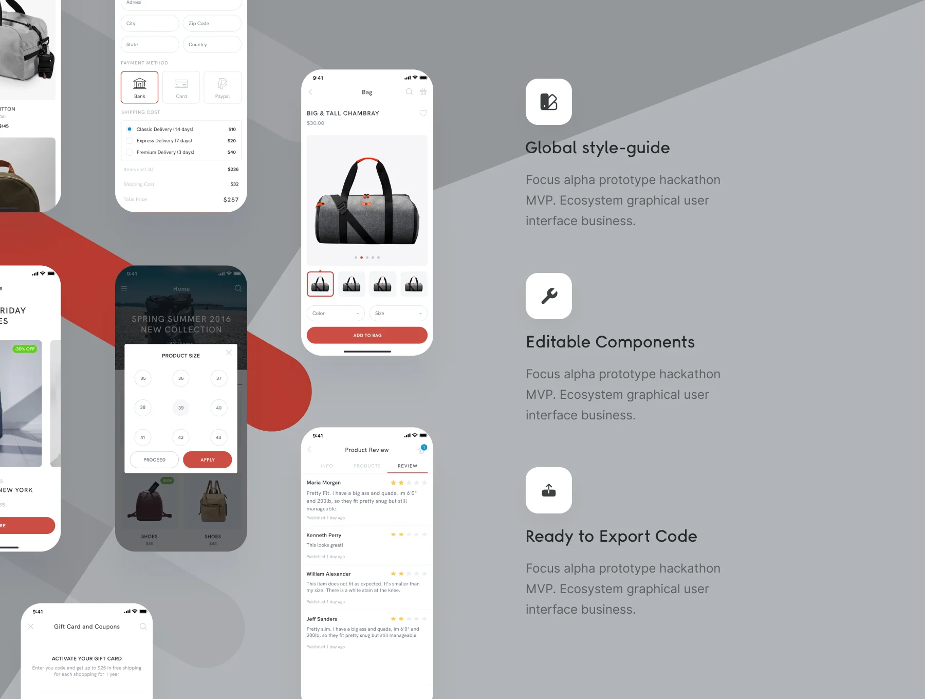 Baeg Ecommerce app ui kit for IOS 4